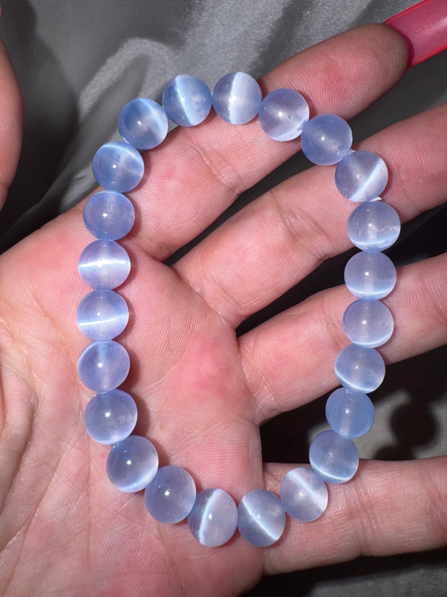 Colorful Dyed Selenite 8mm Bracelet