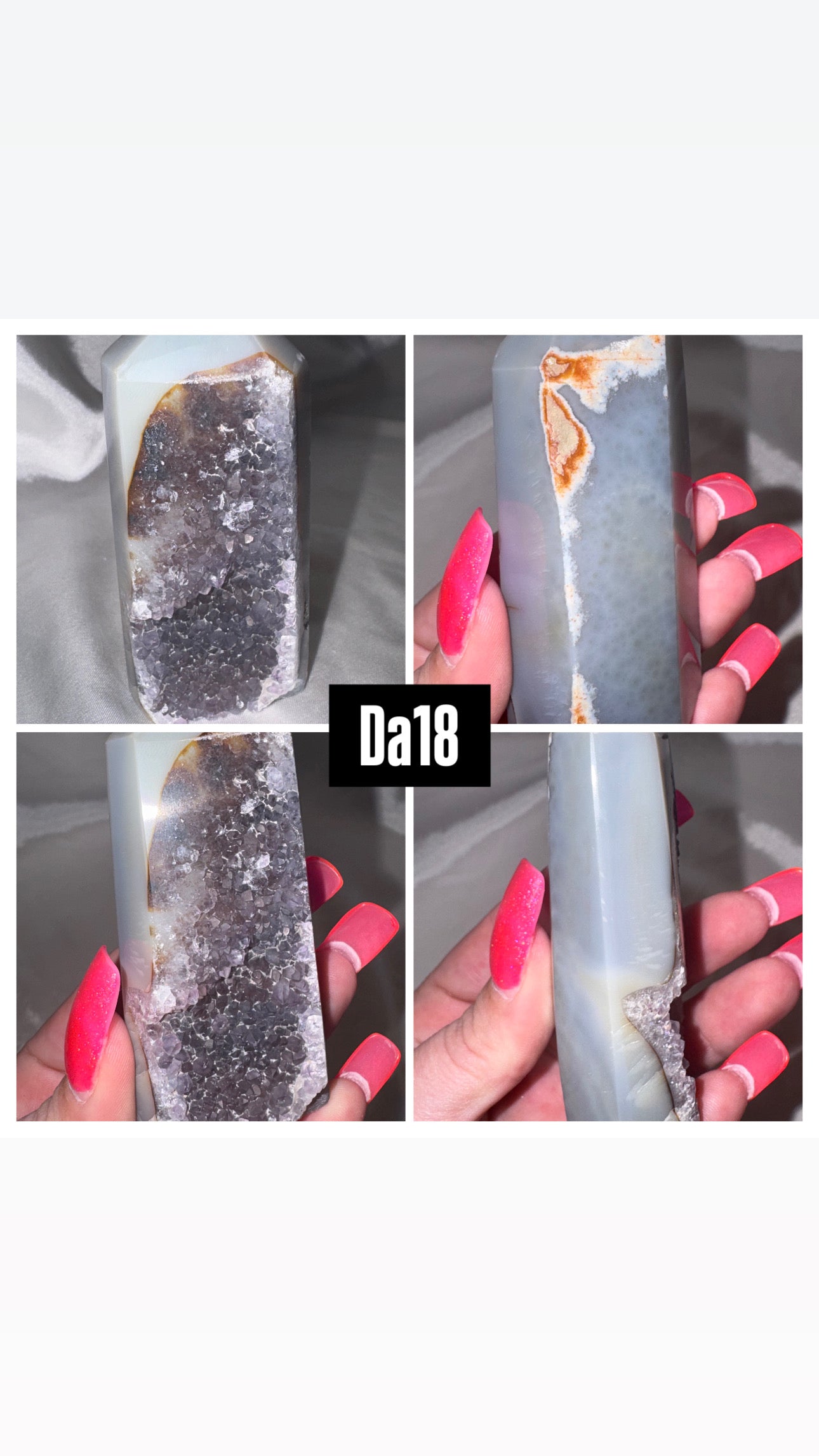 Druzy Agate Tower