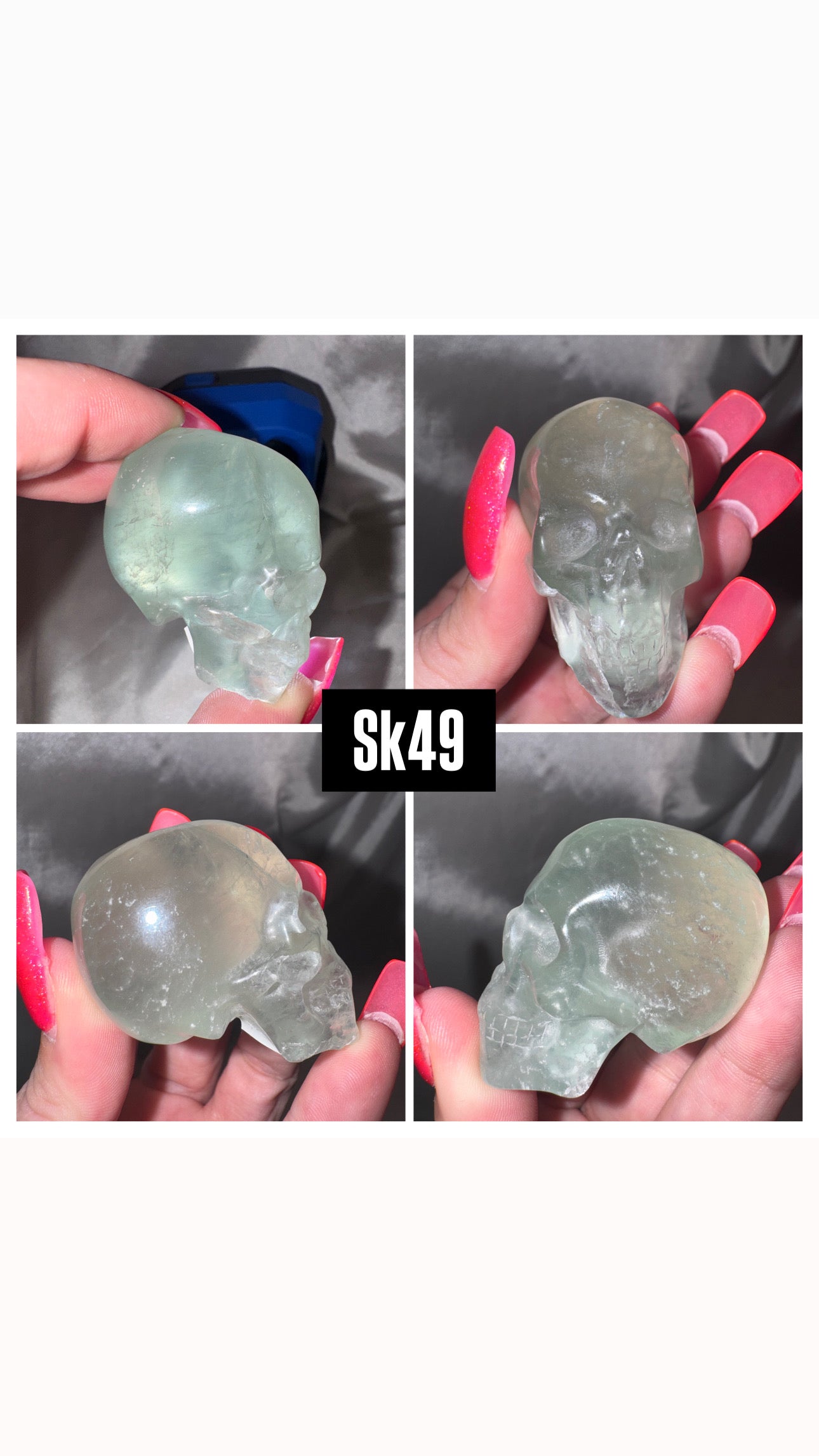 Fluorite AA Skull