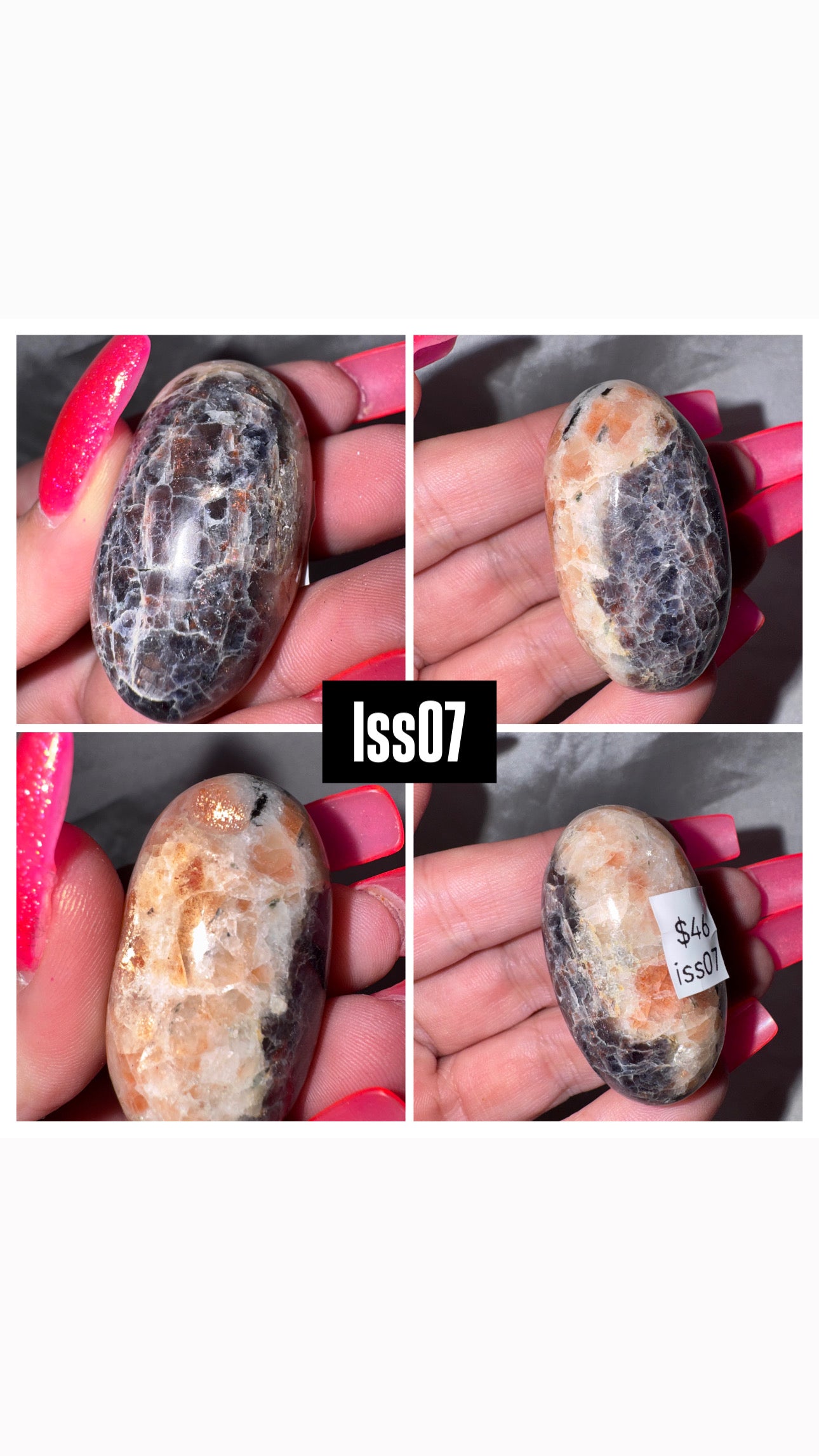 Iolite Sunstone Shiva