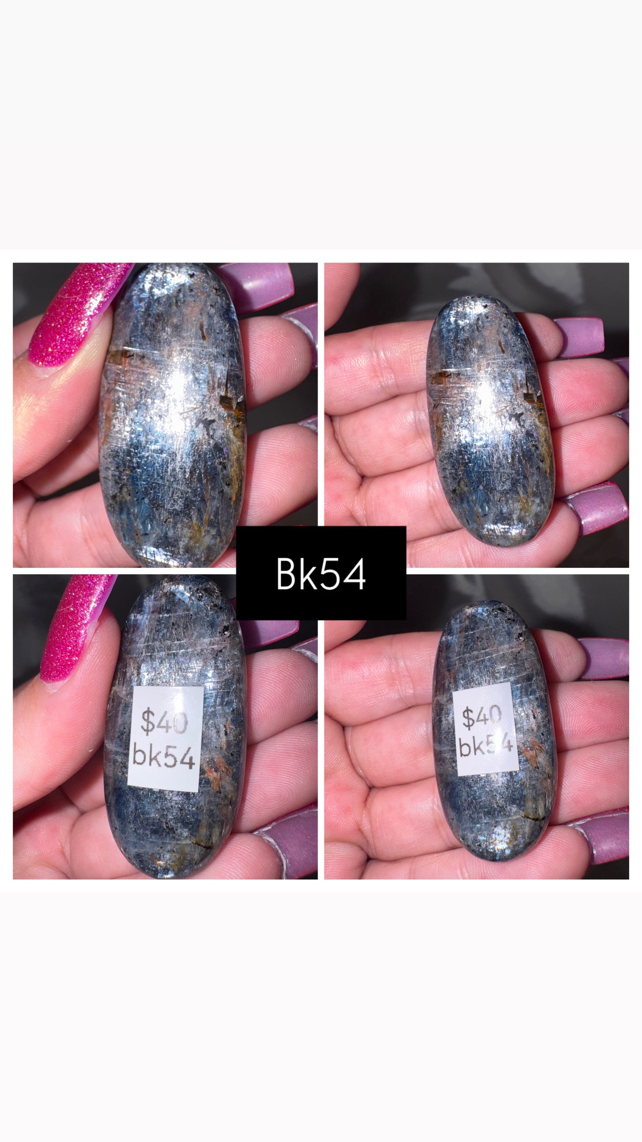 Blue Kyanite AA Palmstone