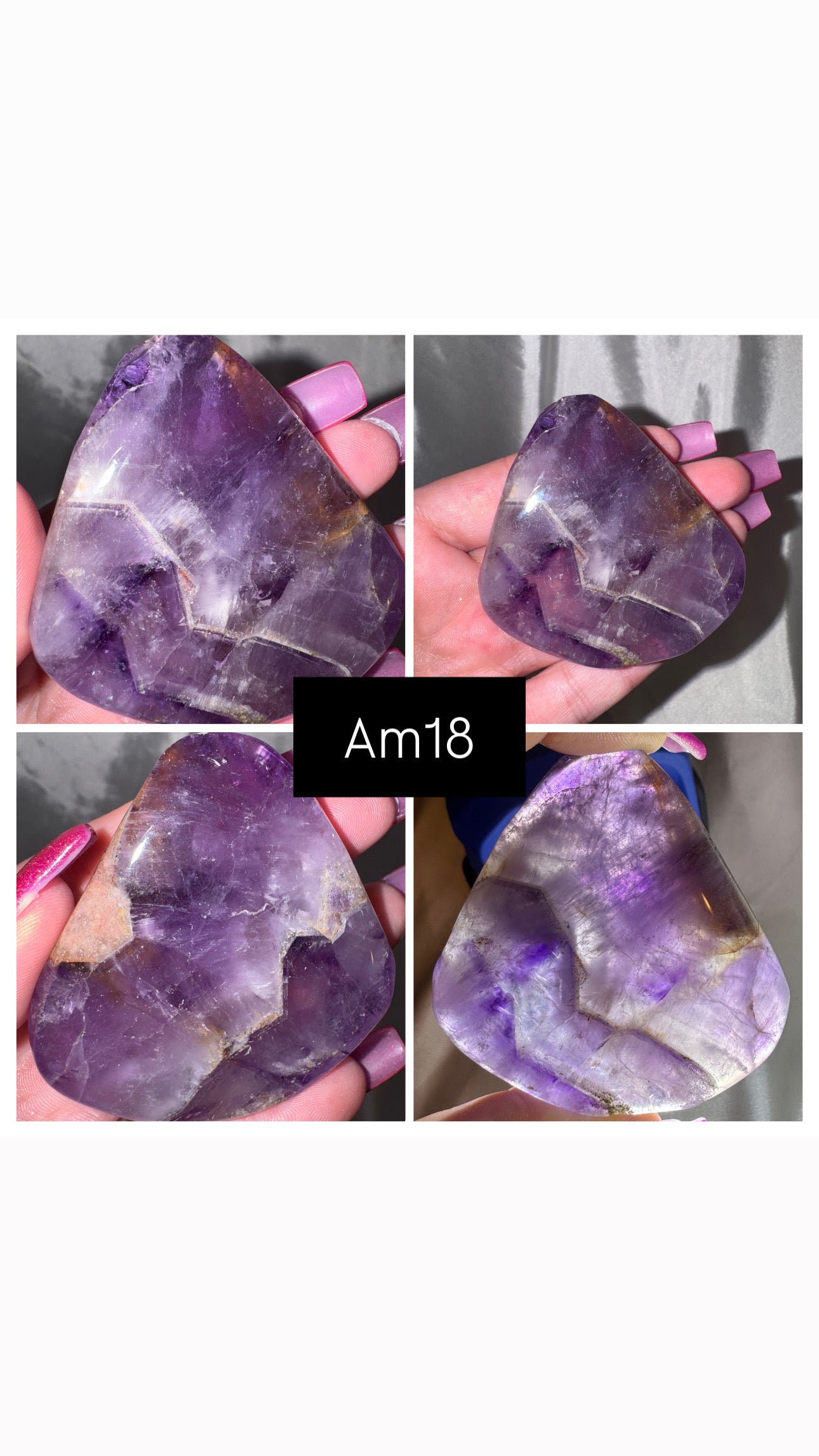 Phantom Amethyst AA Palmstone