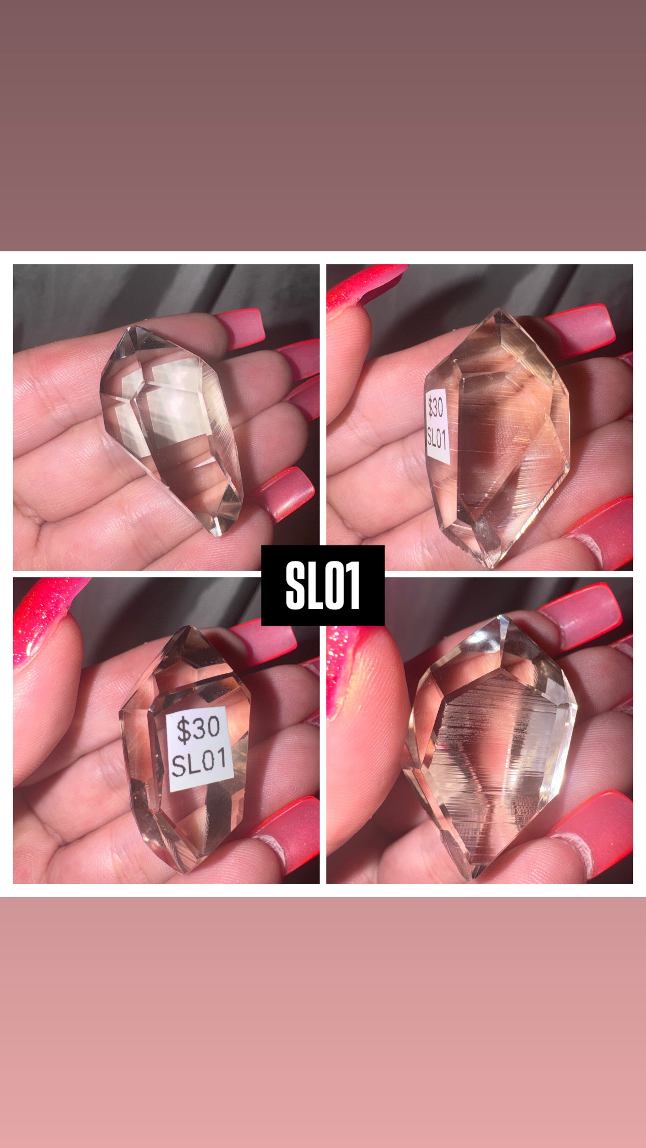 Smoky Lemurian AAA Semi Polished Point