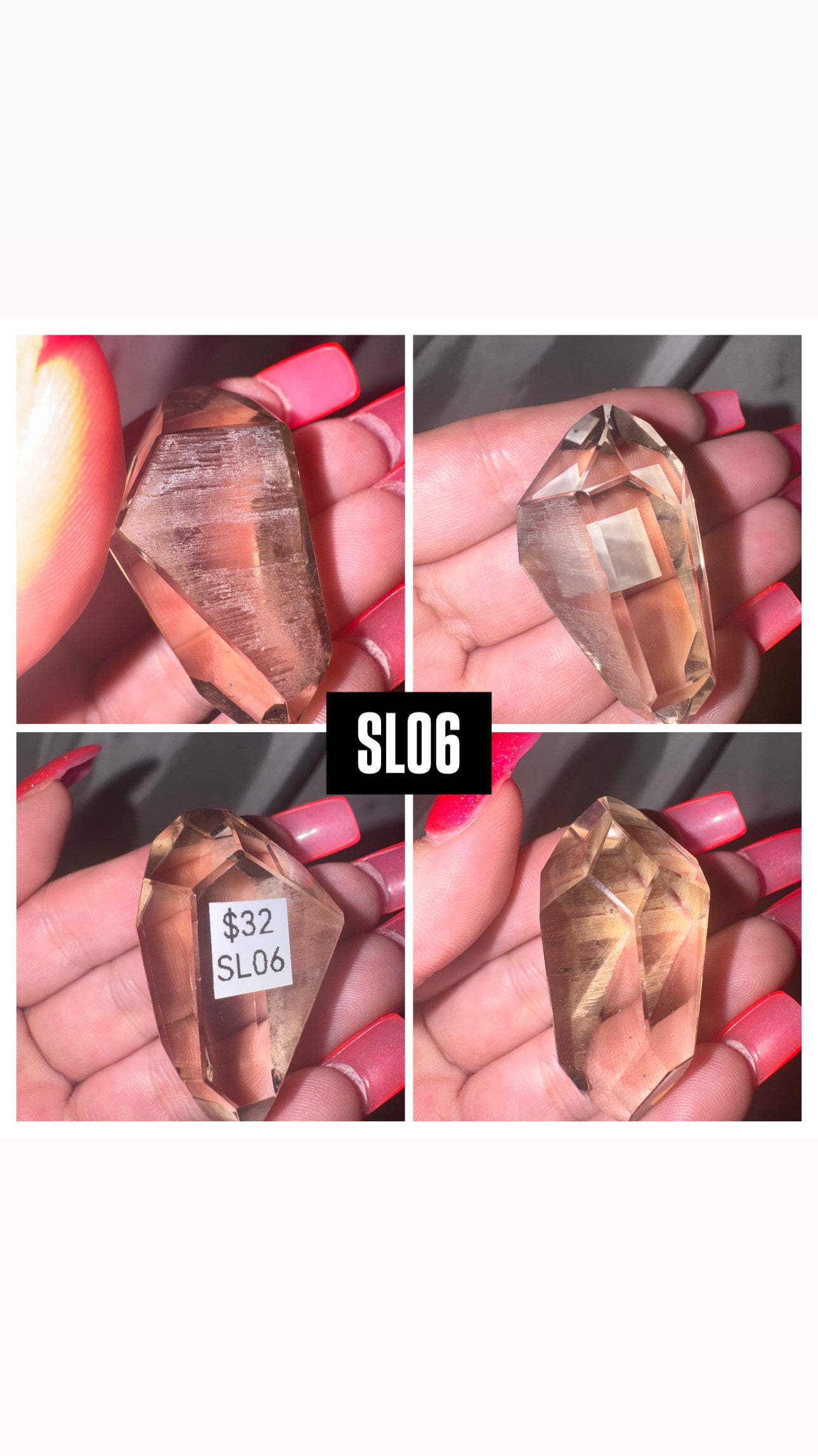 Smoky Lemurian AAA Semi Polished Point