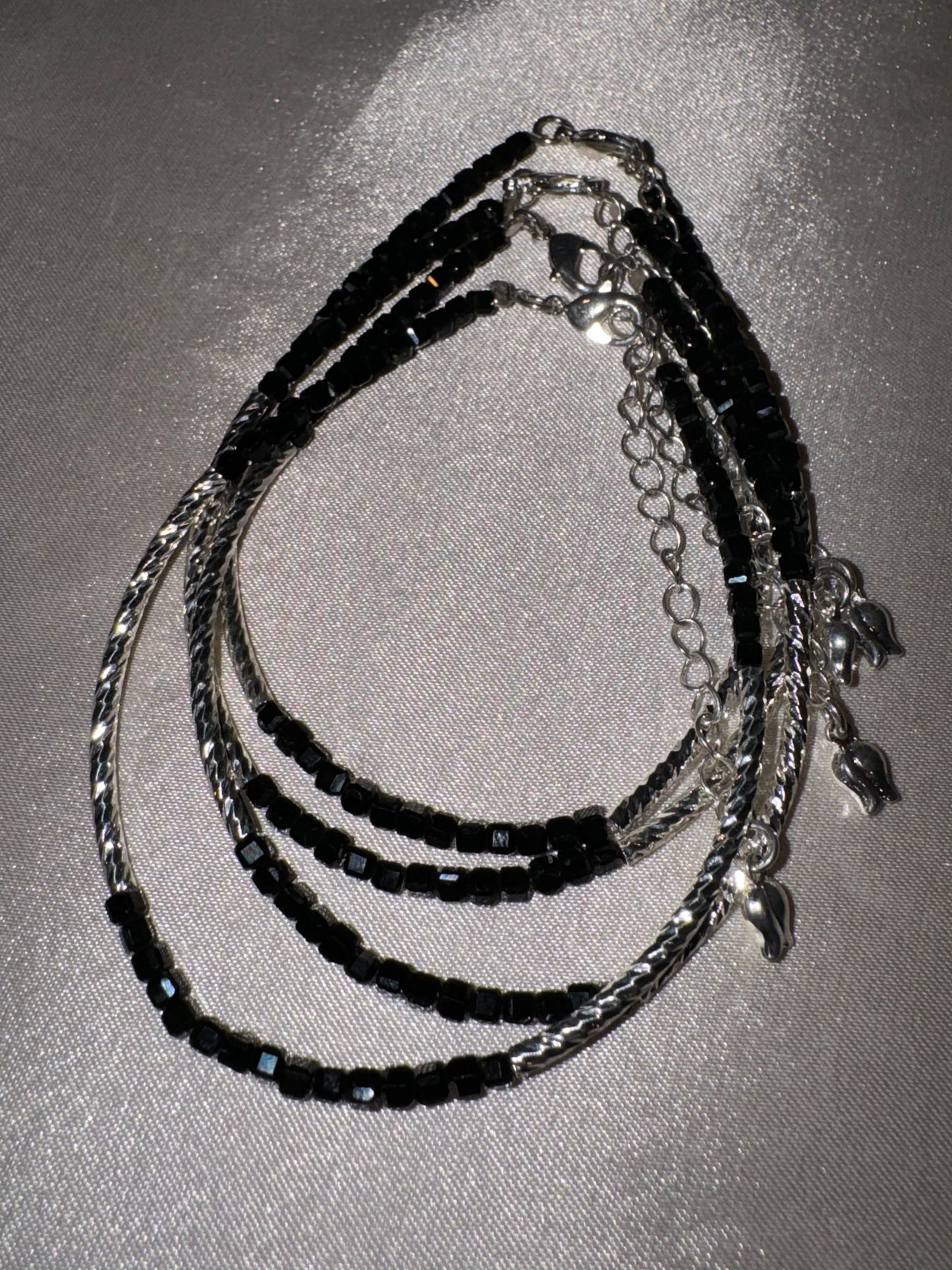 Black Tourmaline Adjustable Bracelet