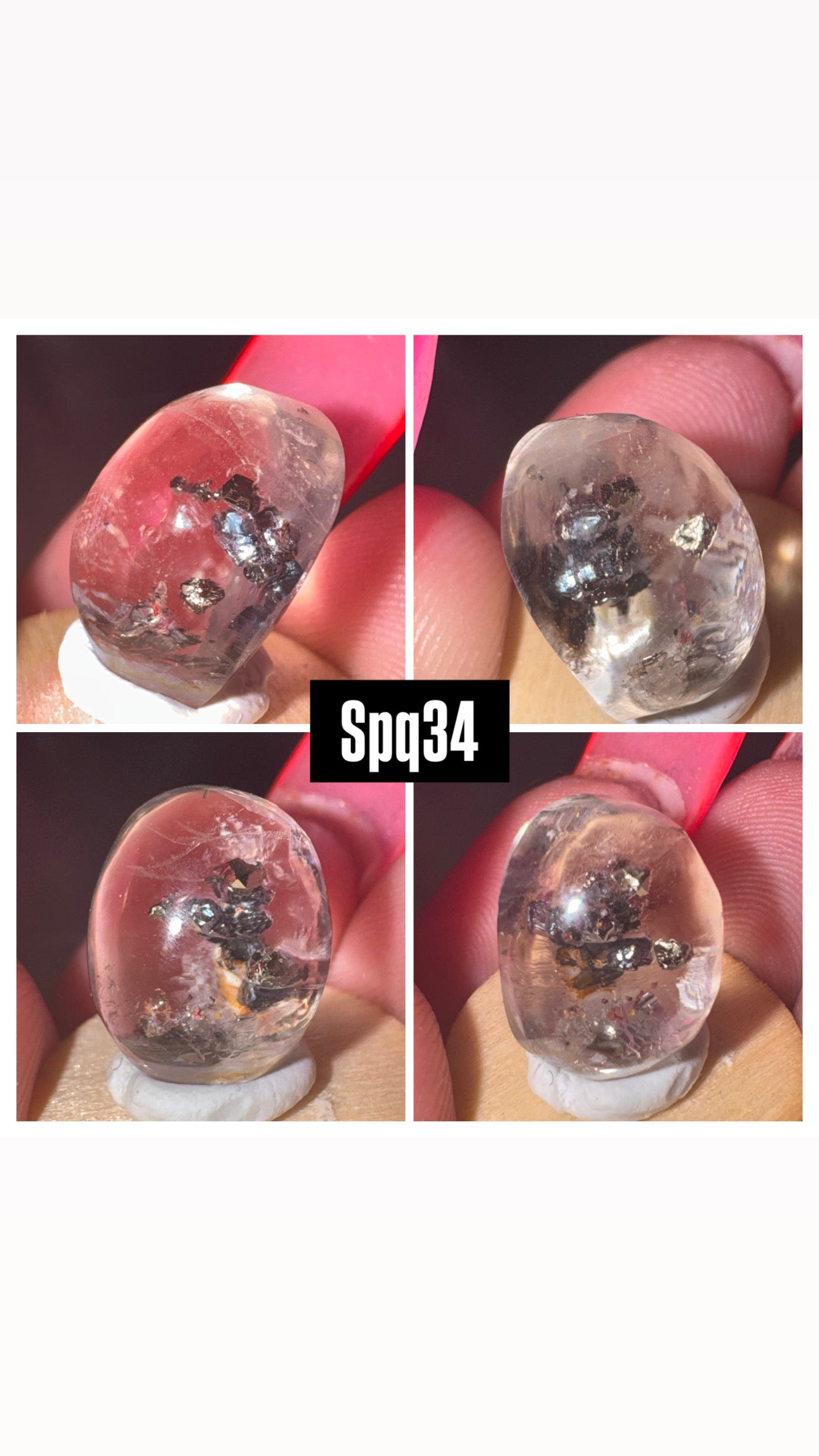 Pyrite Included Quartz-Super Rare