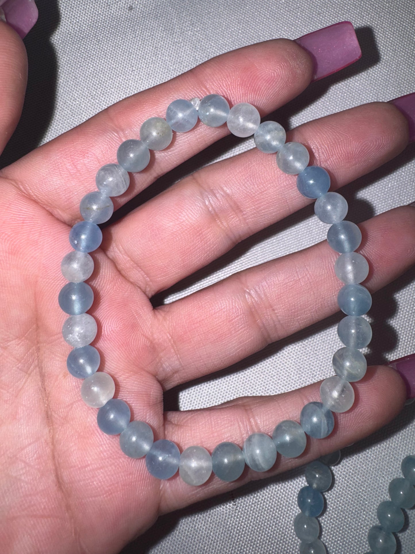 Blue Calcite AA Bracelet (6mm)