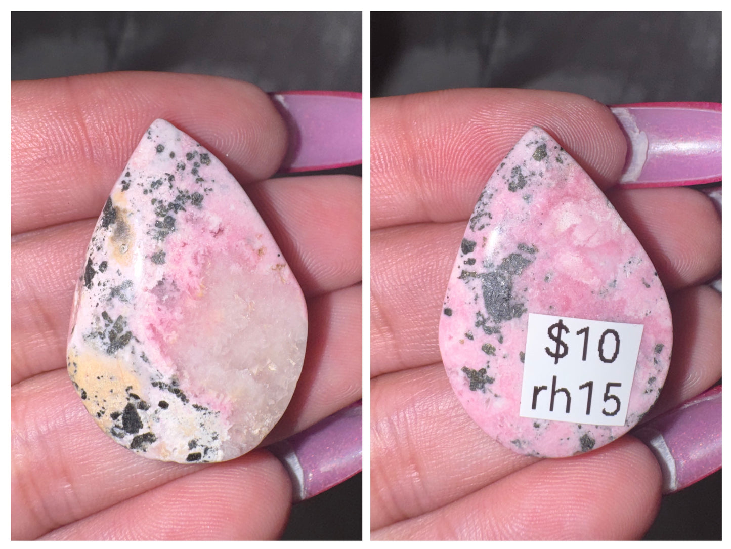 Peruvian Rhodonite Teardrop