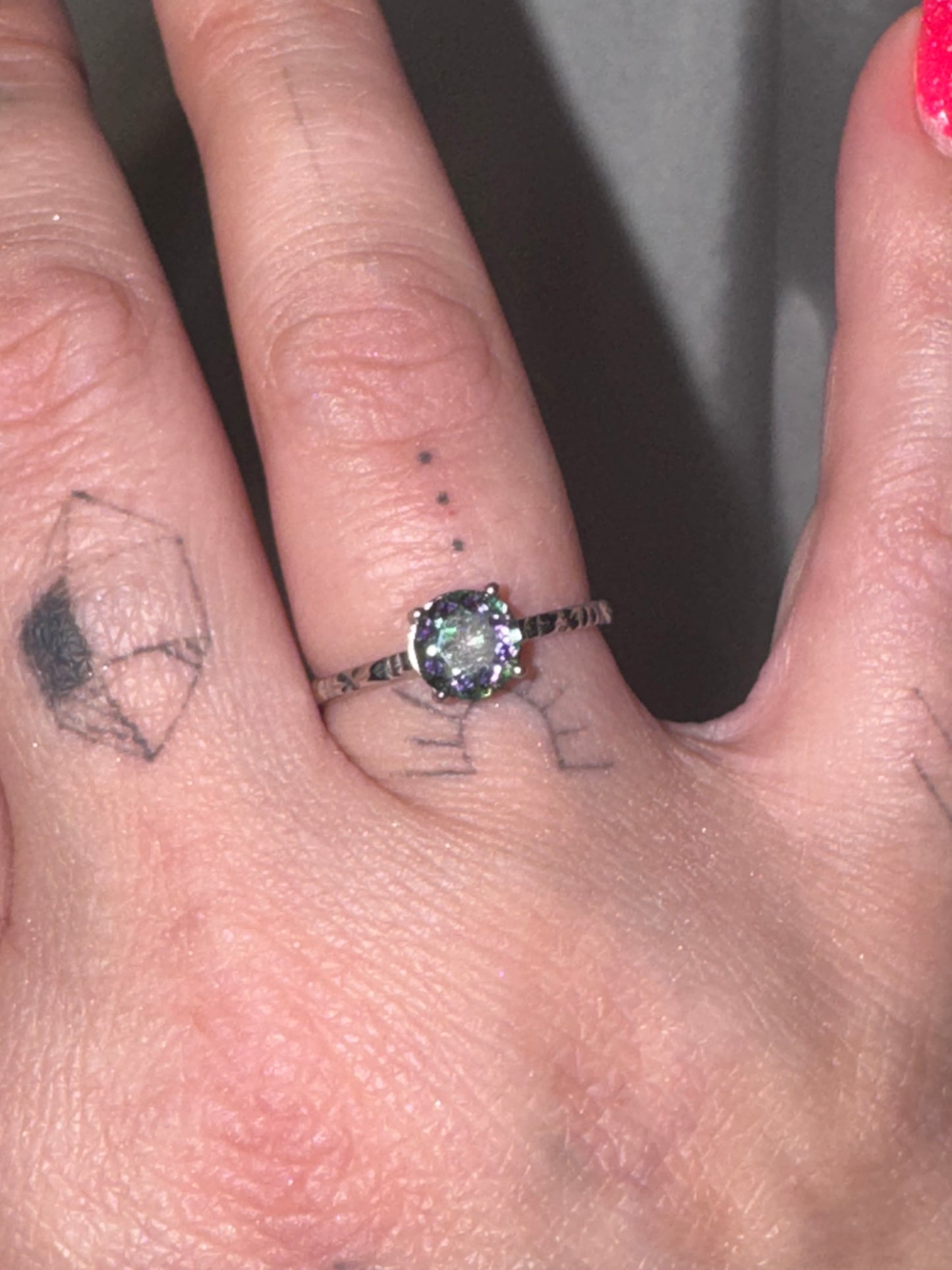 Mystic Topaz Adjustable Ring (last one!)