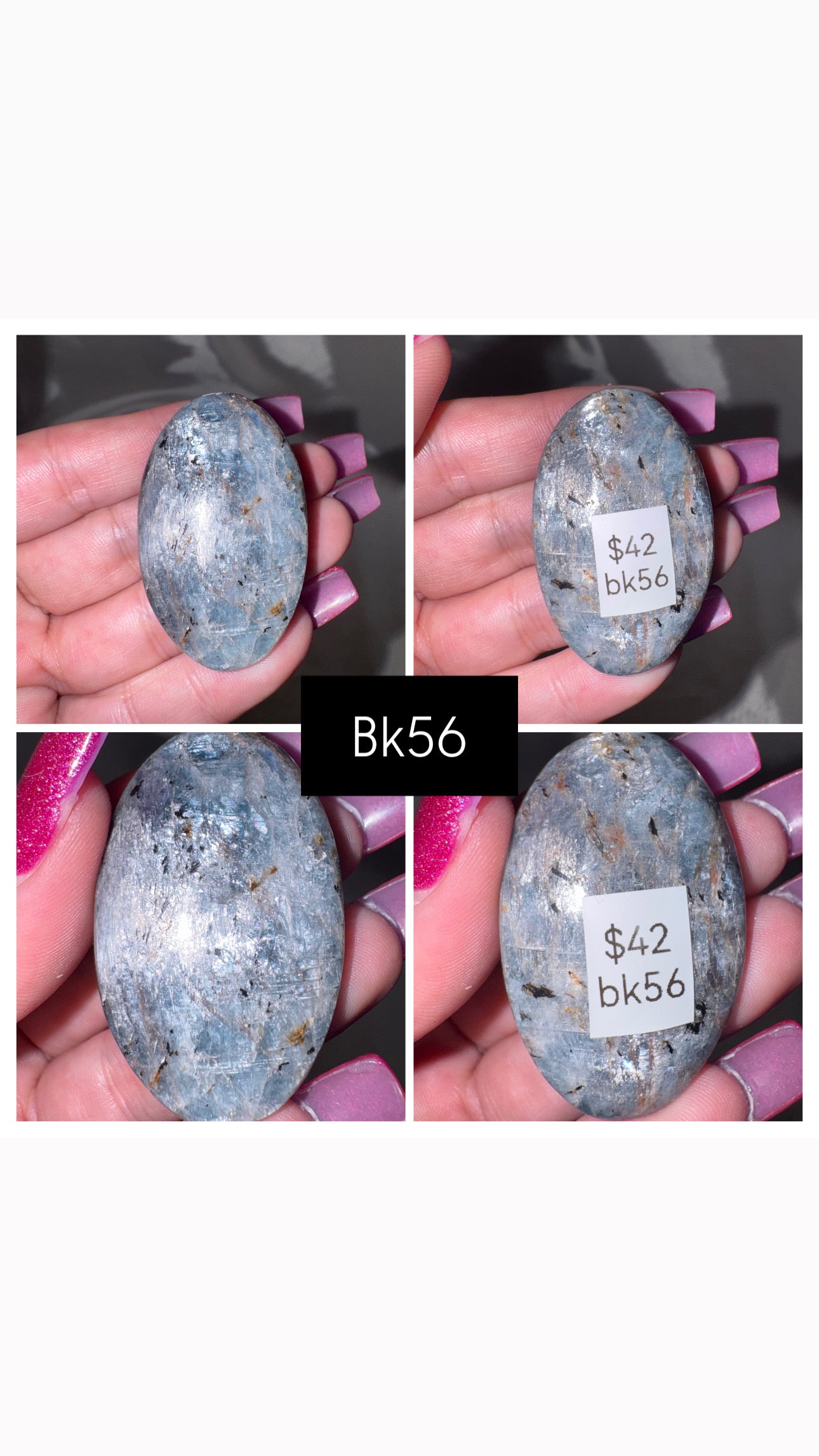 Blue Kyanite AA Palmstone