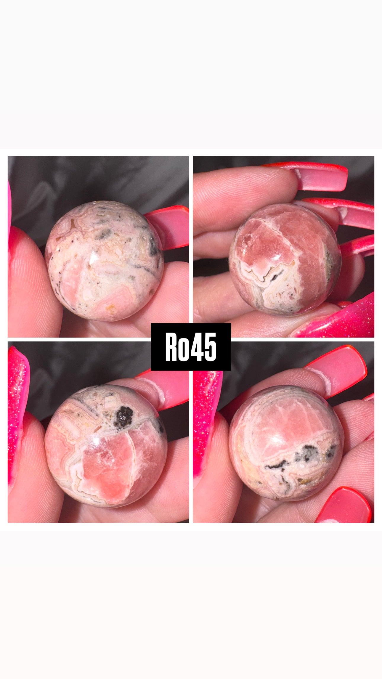 Rhodochrosite Sphere