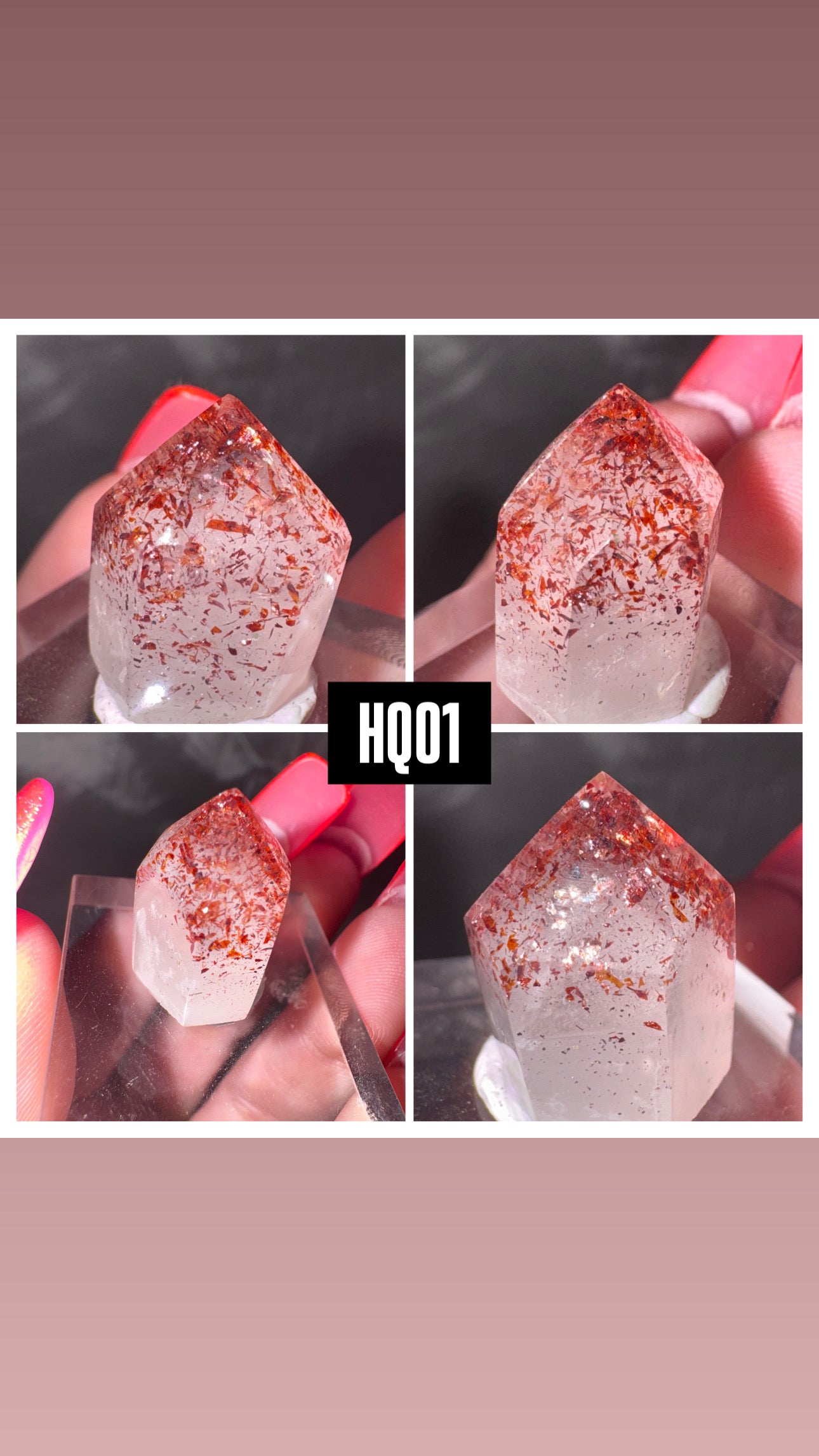 Harlequin Quartz AAA Point