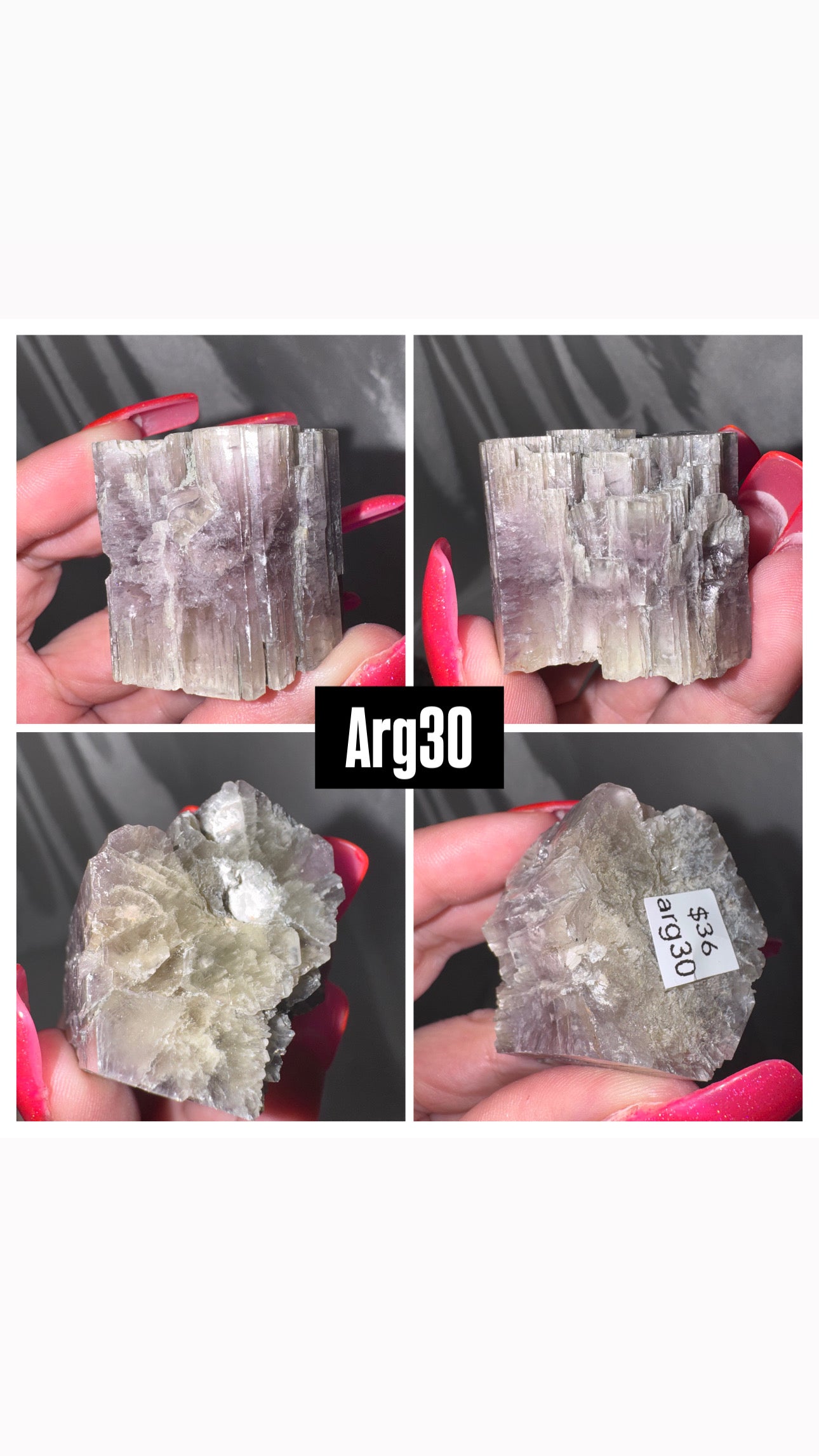 Purple Aragonite Cluster