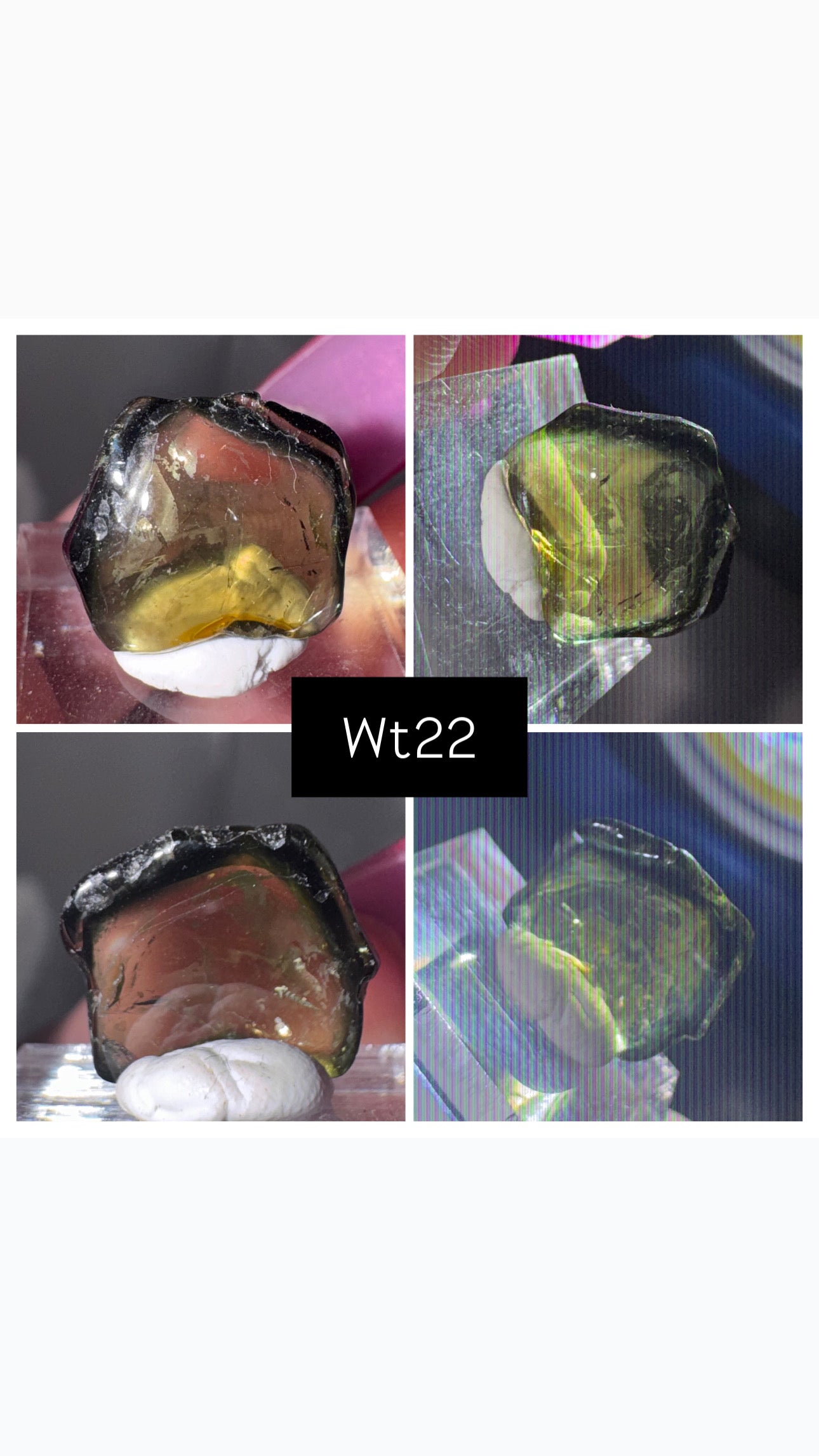 Watermelon Tourmaline Slice