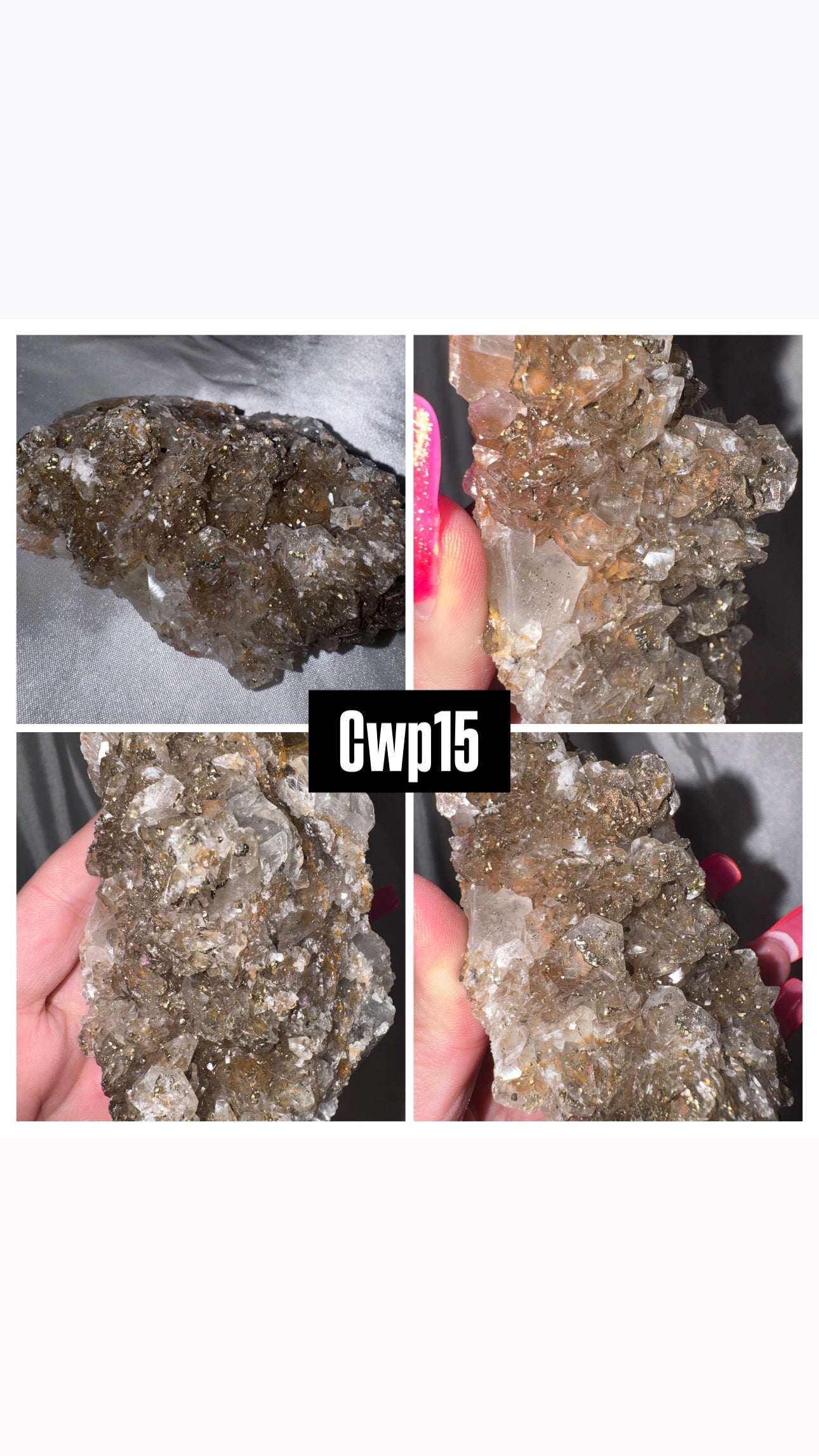 Chocolate Calcite with Pyrite AAA Specimen