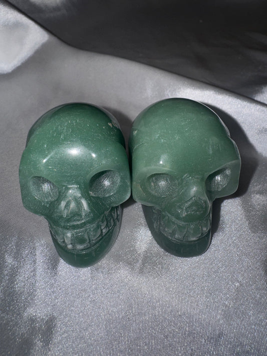 Green Adventurine Skull