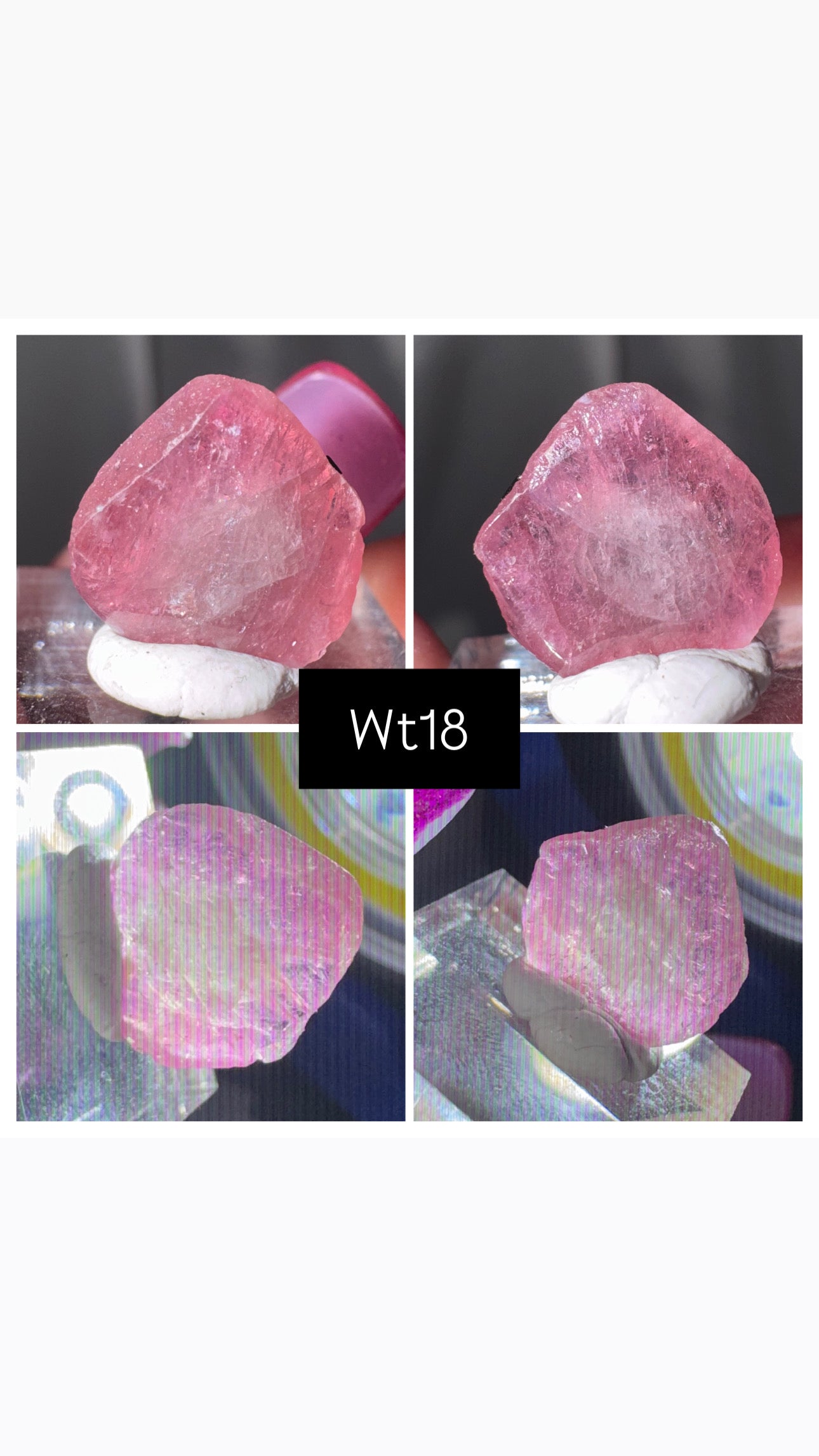 Watermelon Tourmaline Slice