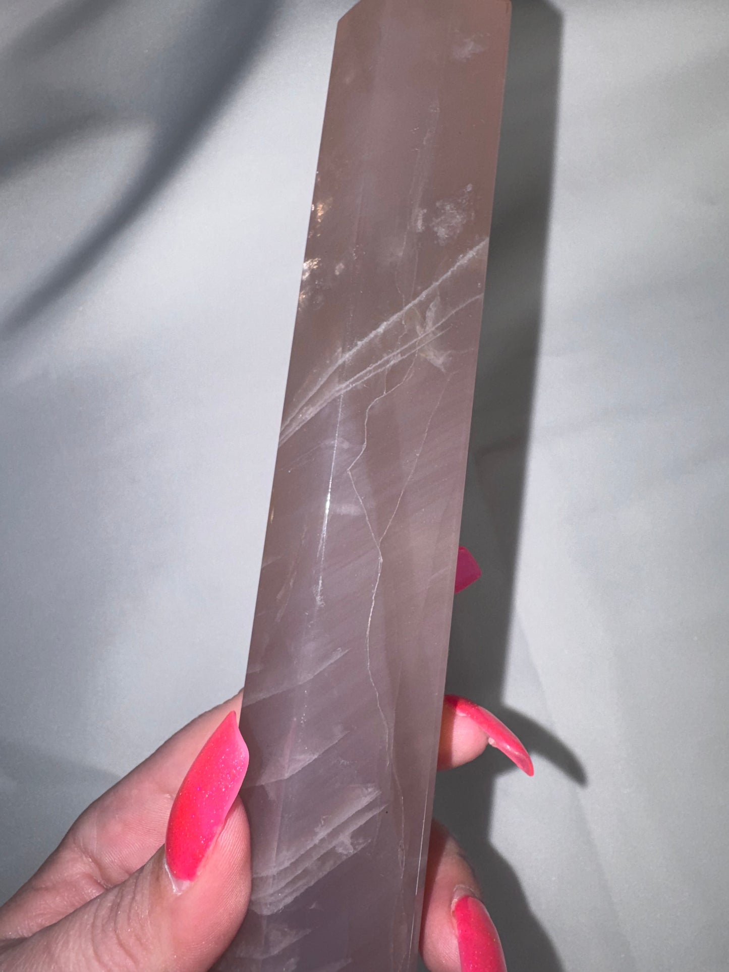 Lavender Rose Quartz AAA XL Tower