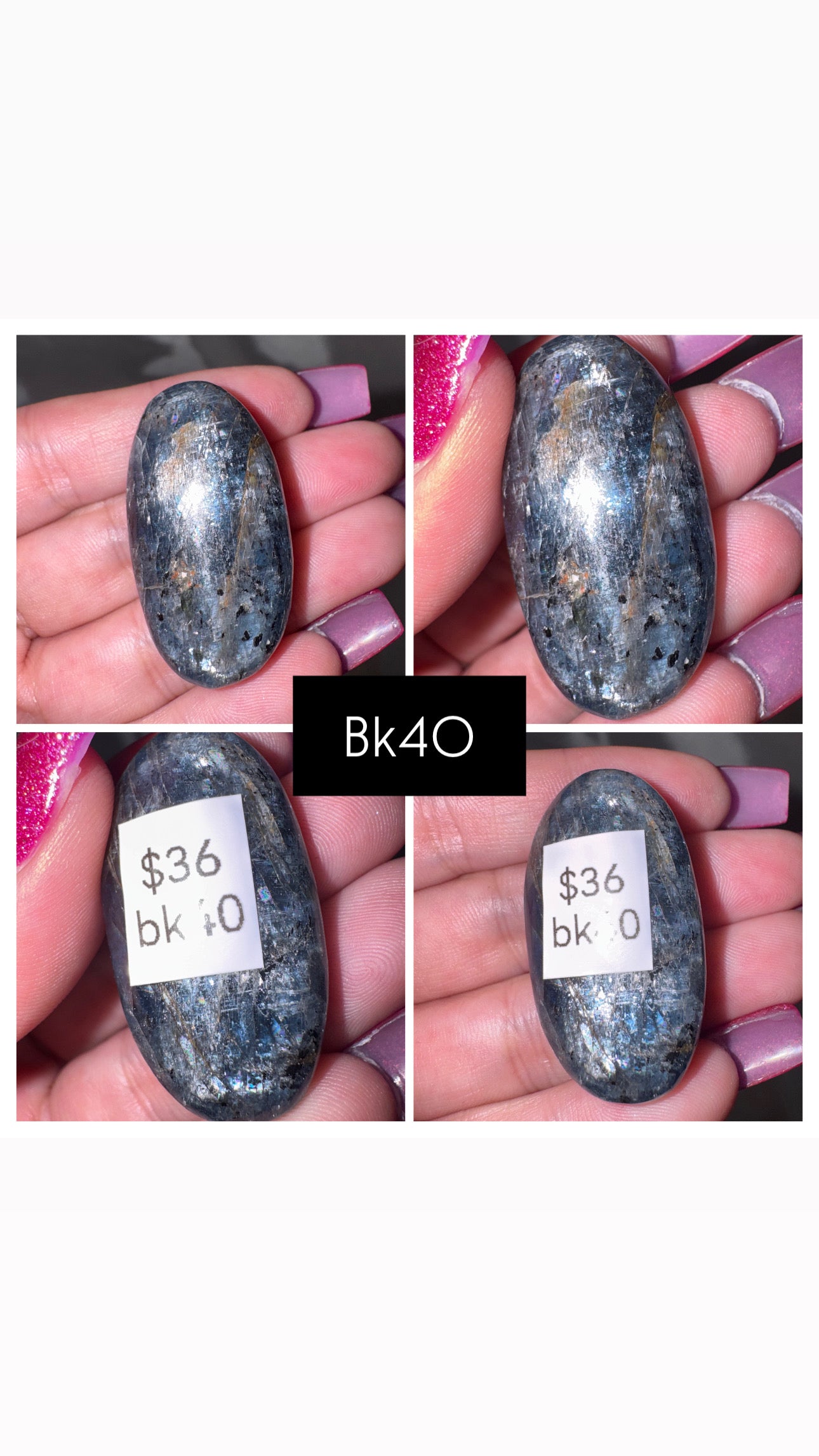Blue Kyanite AA Palmstone