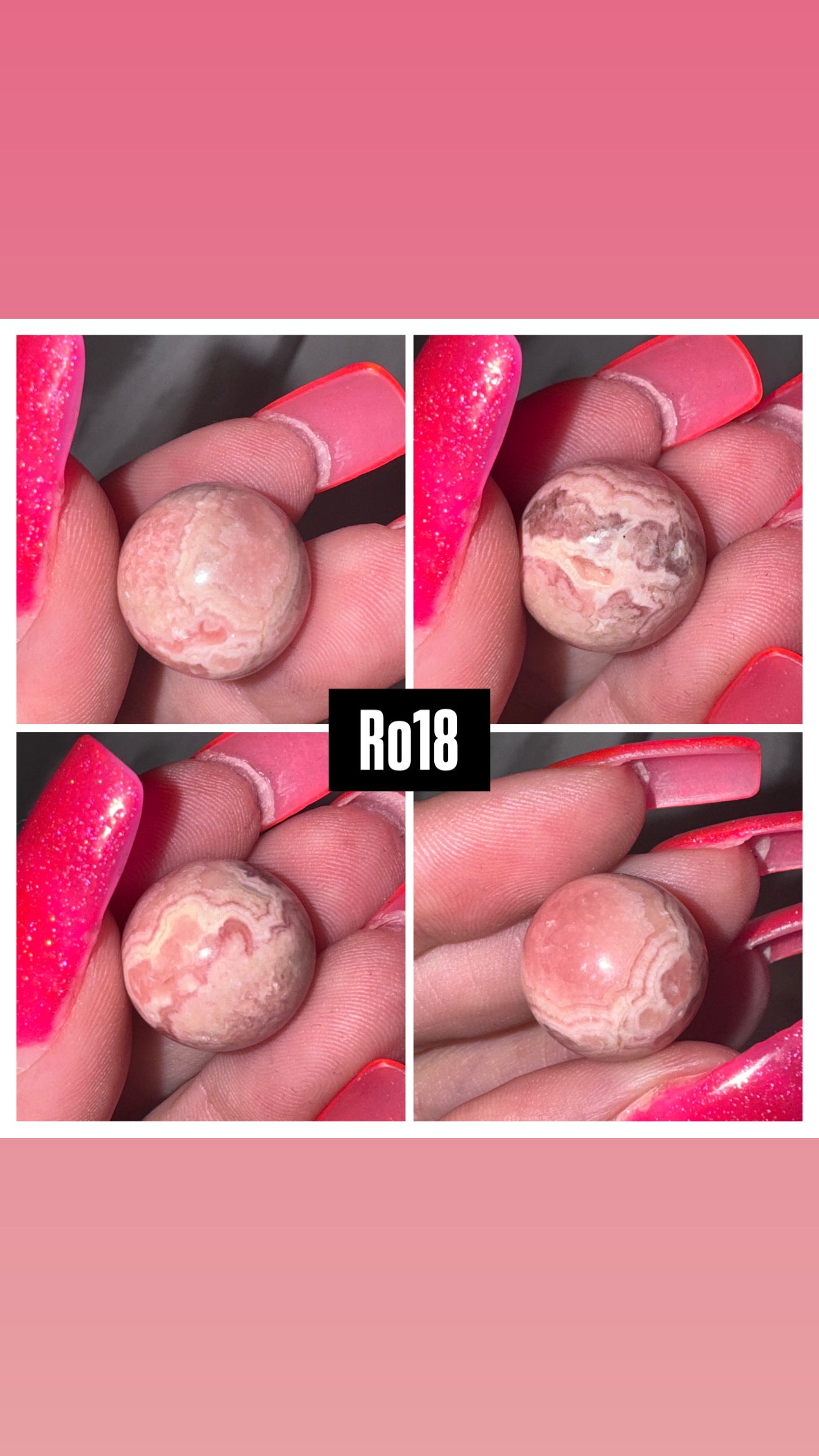 Rhodochrosite Sphere