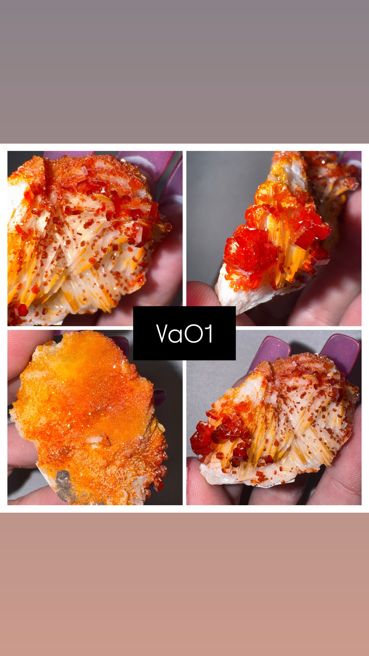 Vanadinite on Barite