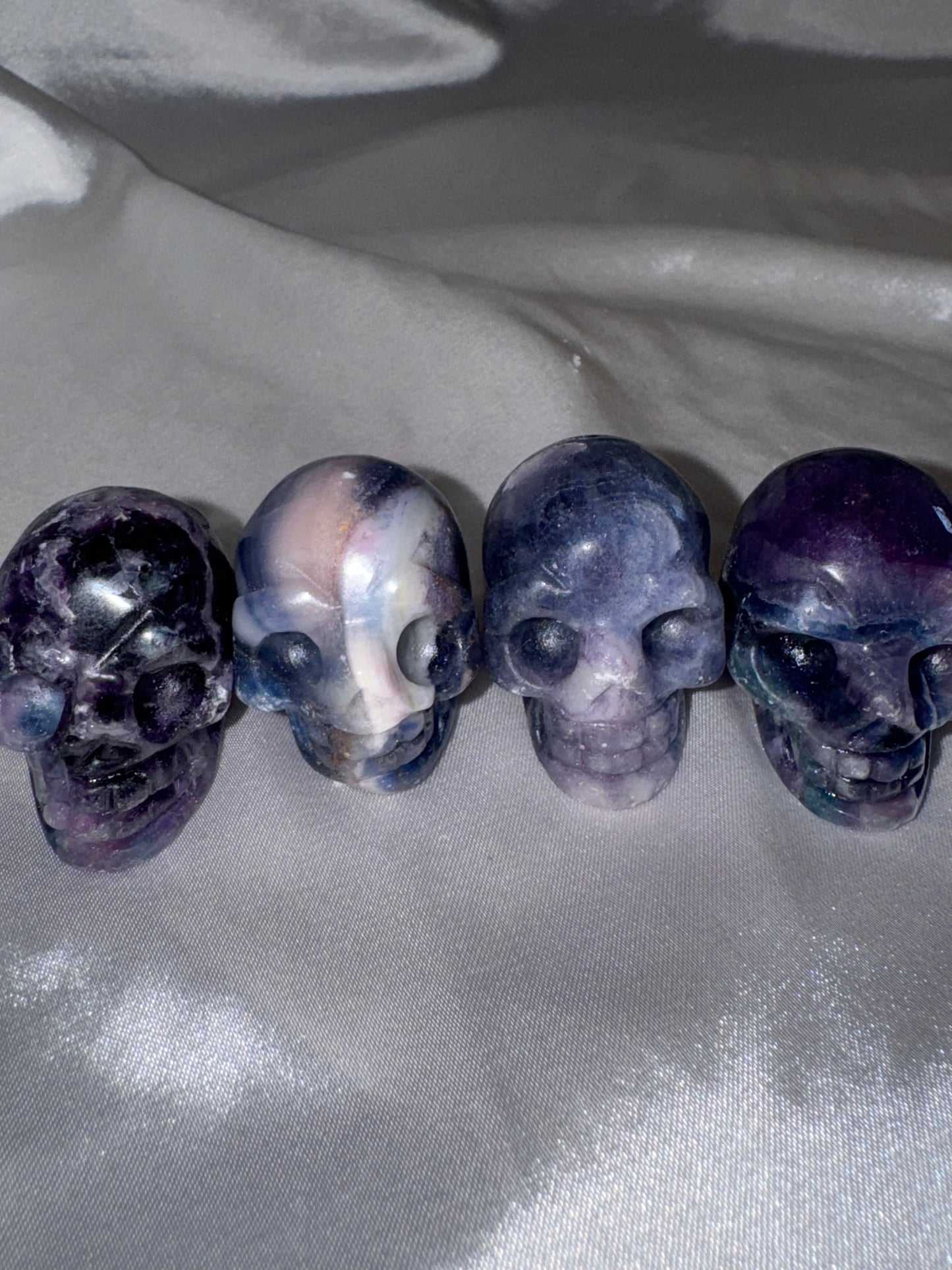 Silky Fluorite Small Skull