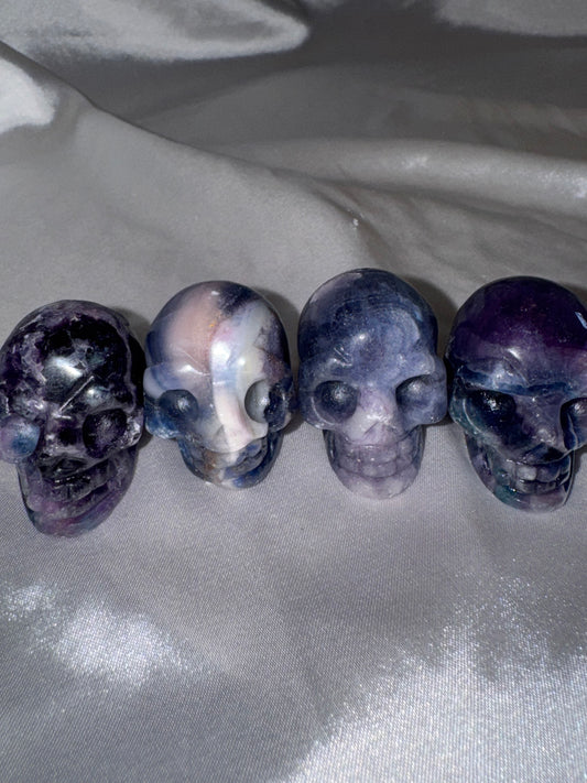 Silky Fluorite Small Skull