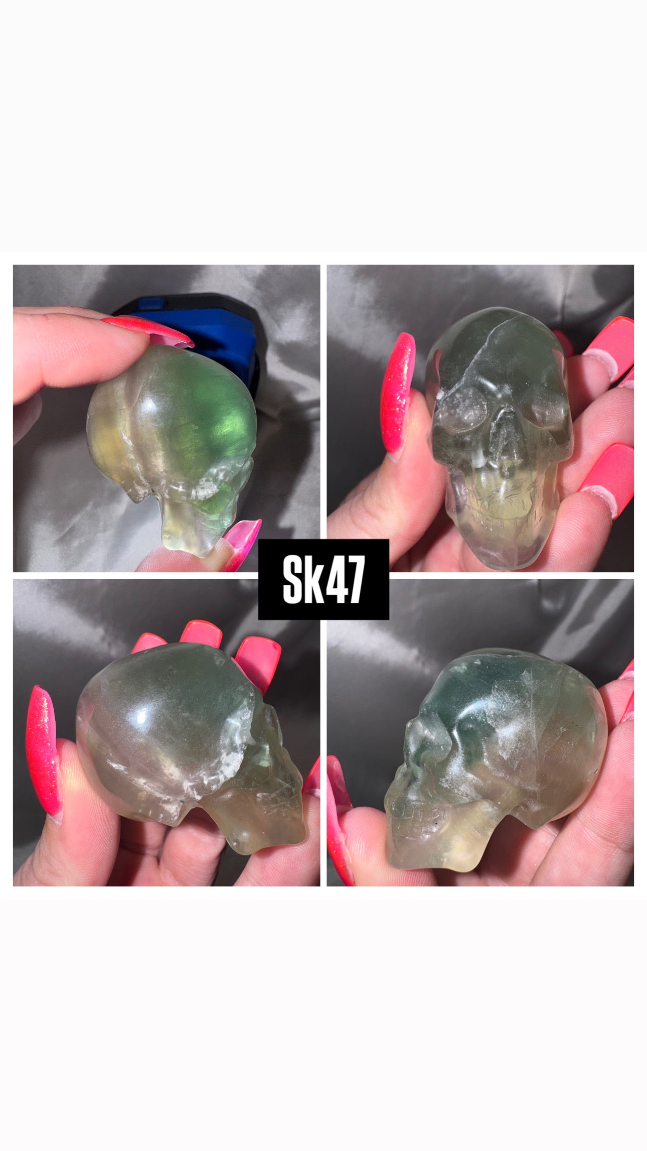 Fluorite AA Skull