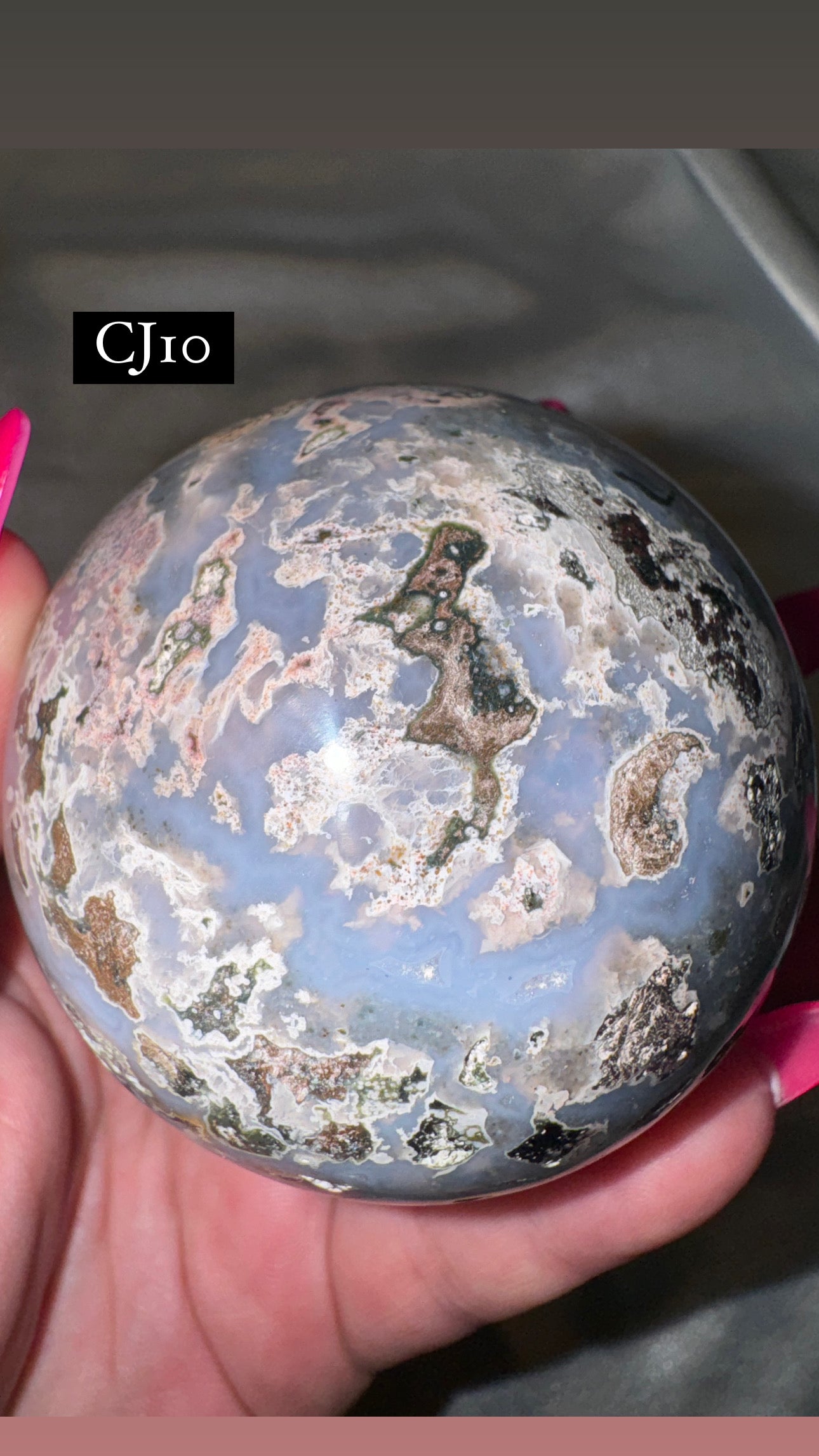 Cosmic Ocean Jasper Sphere