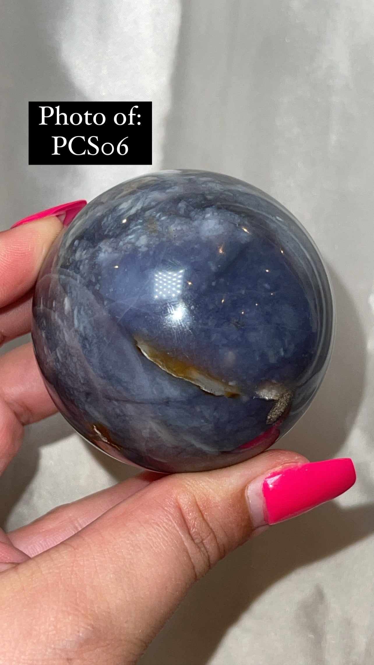 Purple Chalcedony AAA Large Sphere