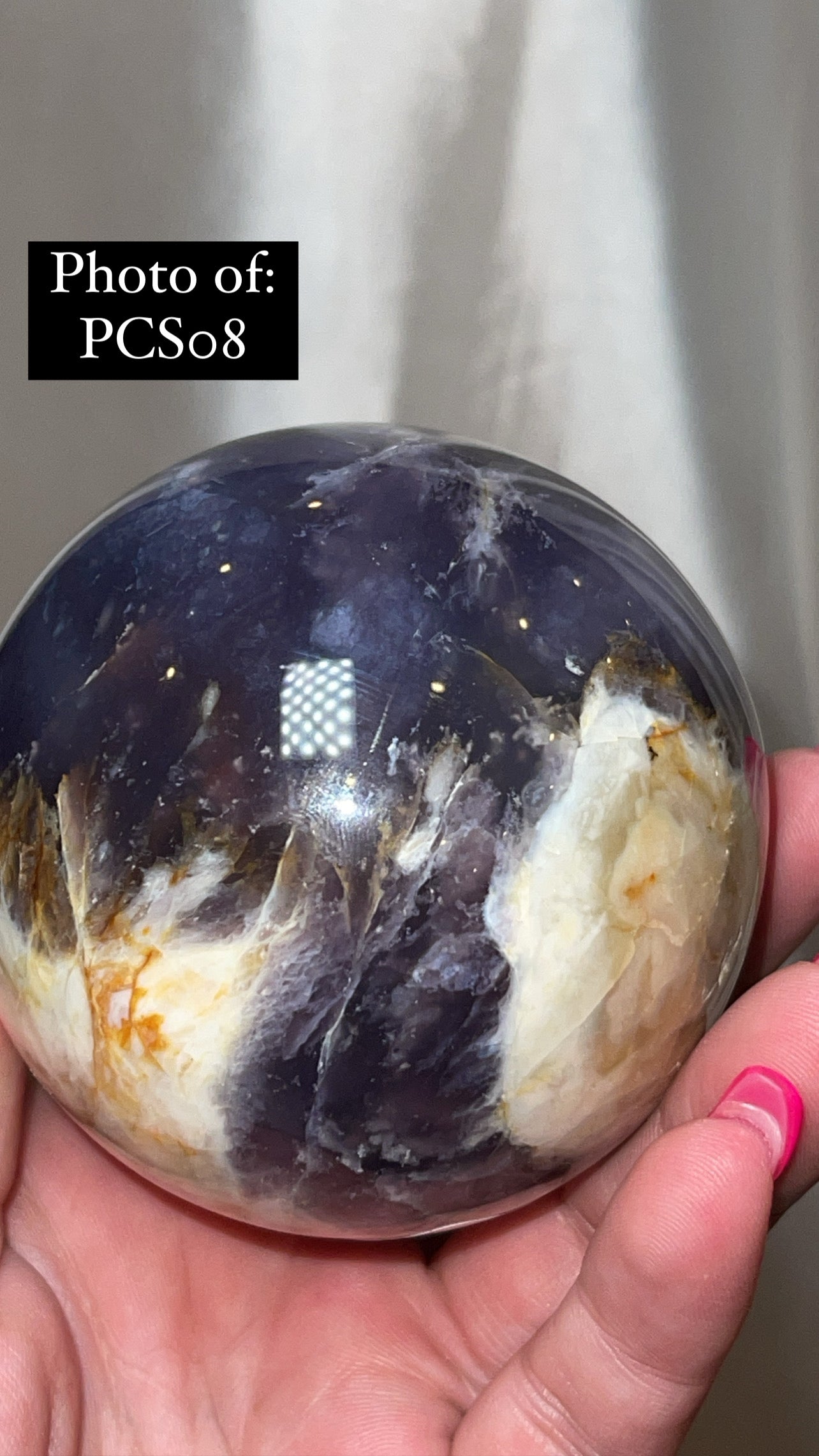 Purple Chalcedony AAA Large Sphere