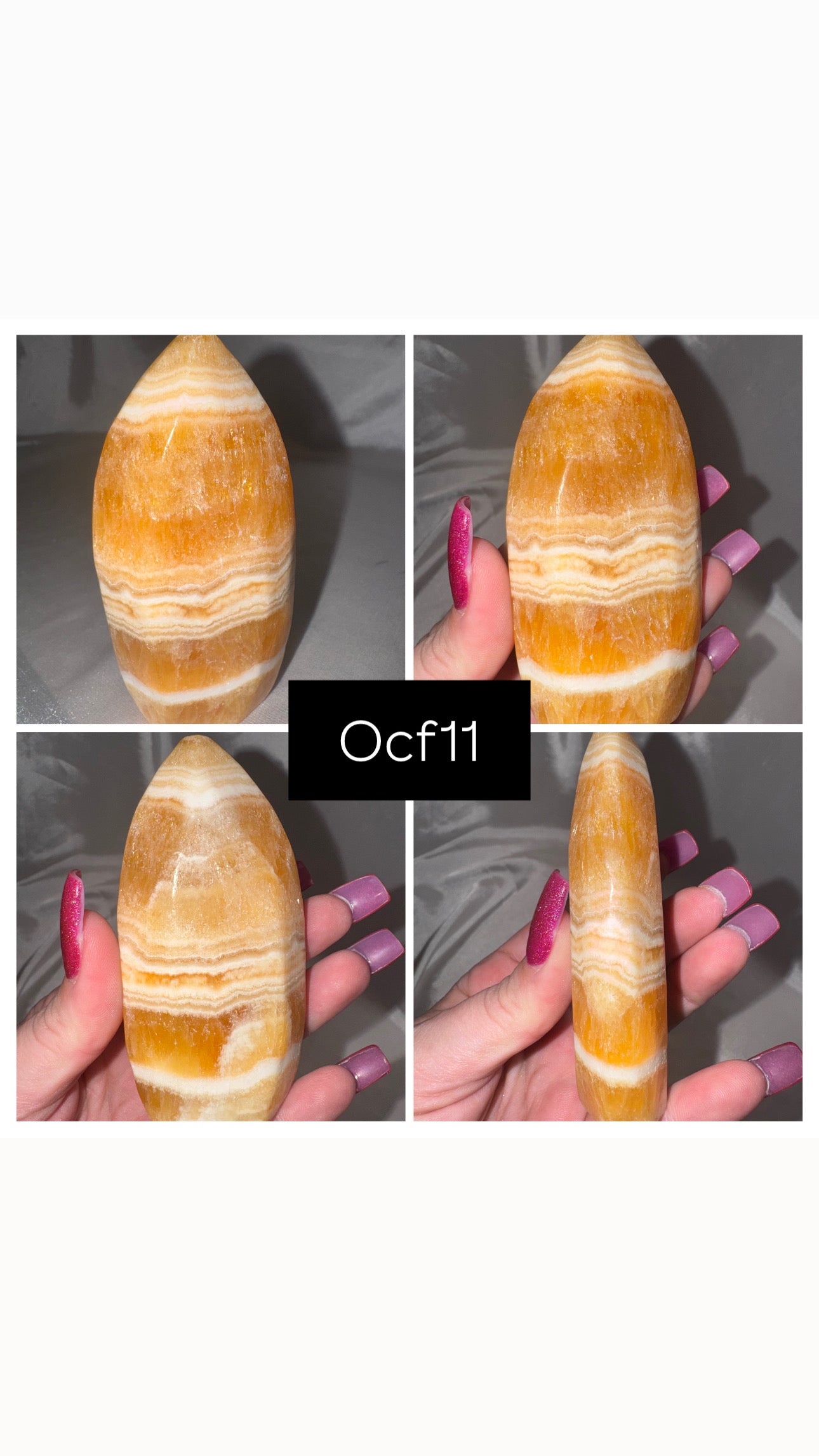 Orange Calcite Flame