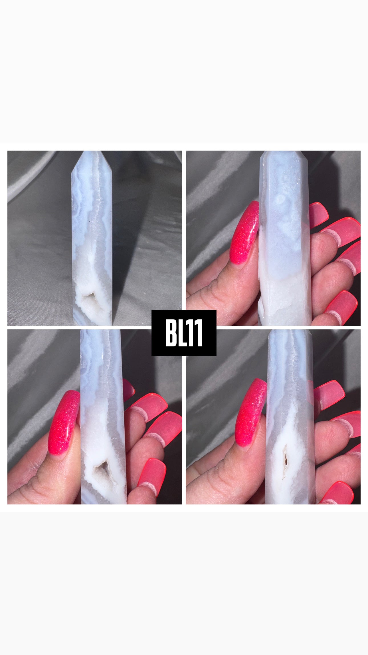 Blue Lace Agate Tower