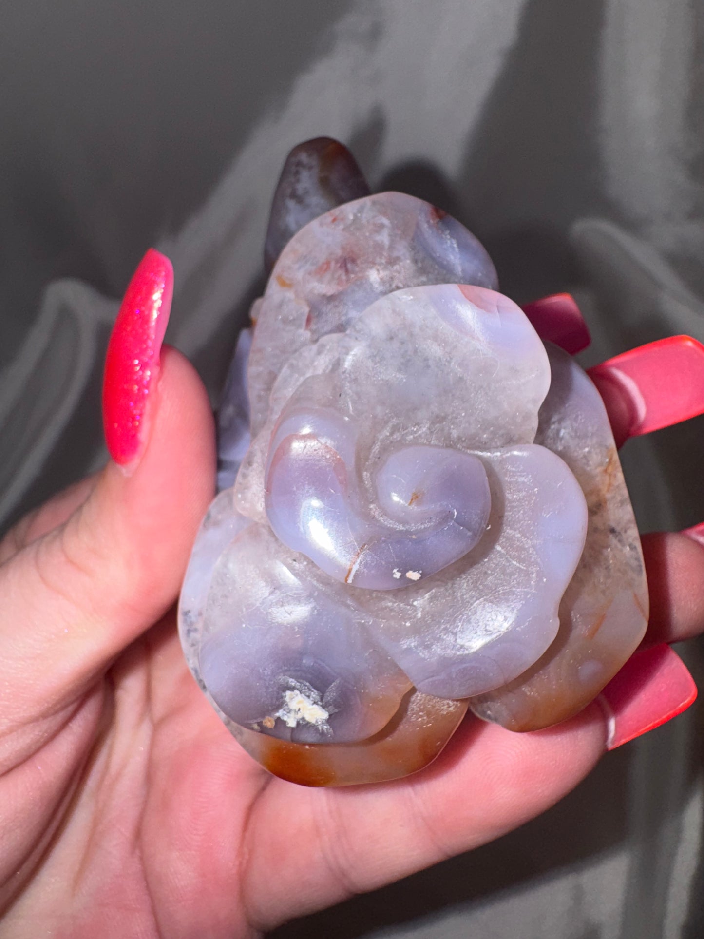 Blue Flower Agate AAA Large Flower