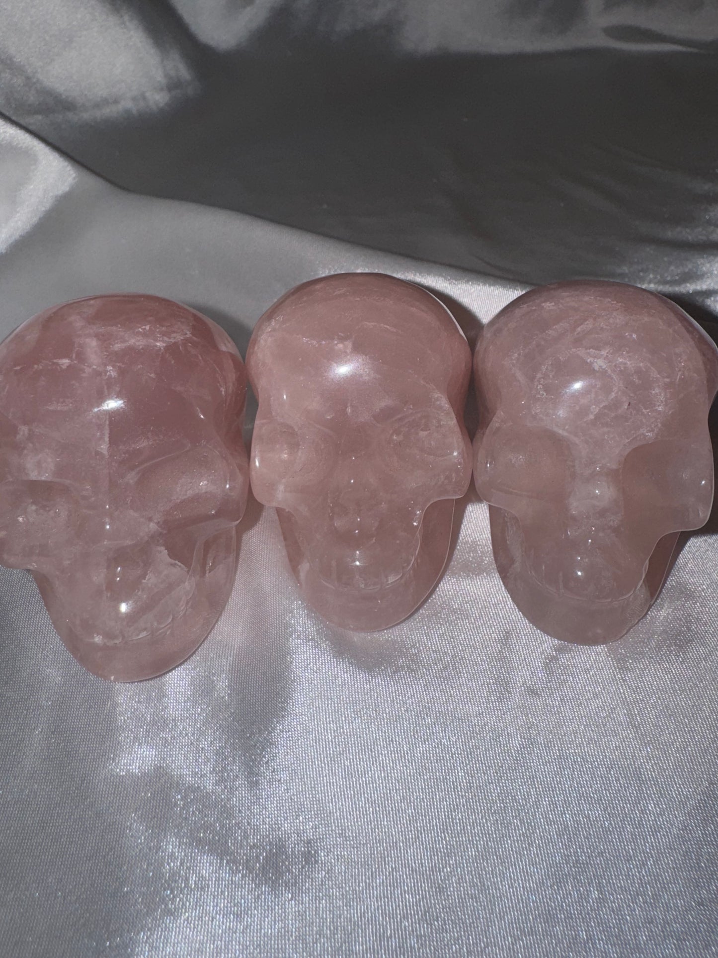 Star Rose Quartz AA Skull