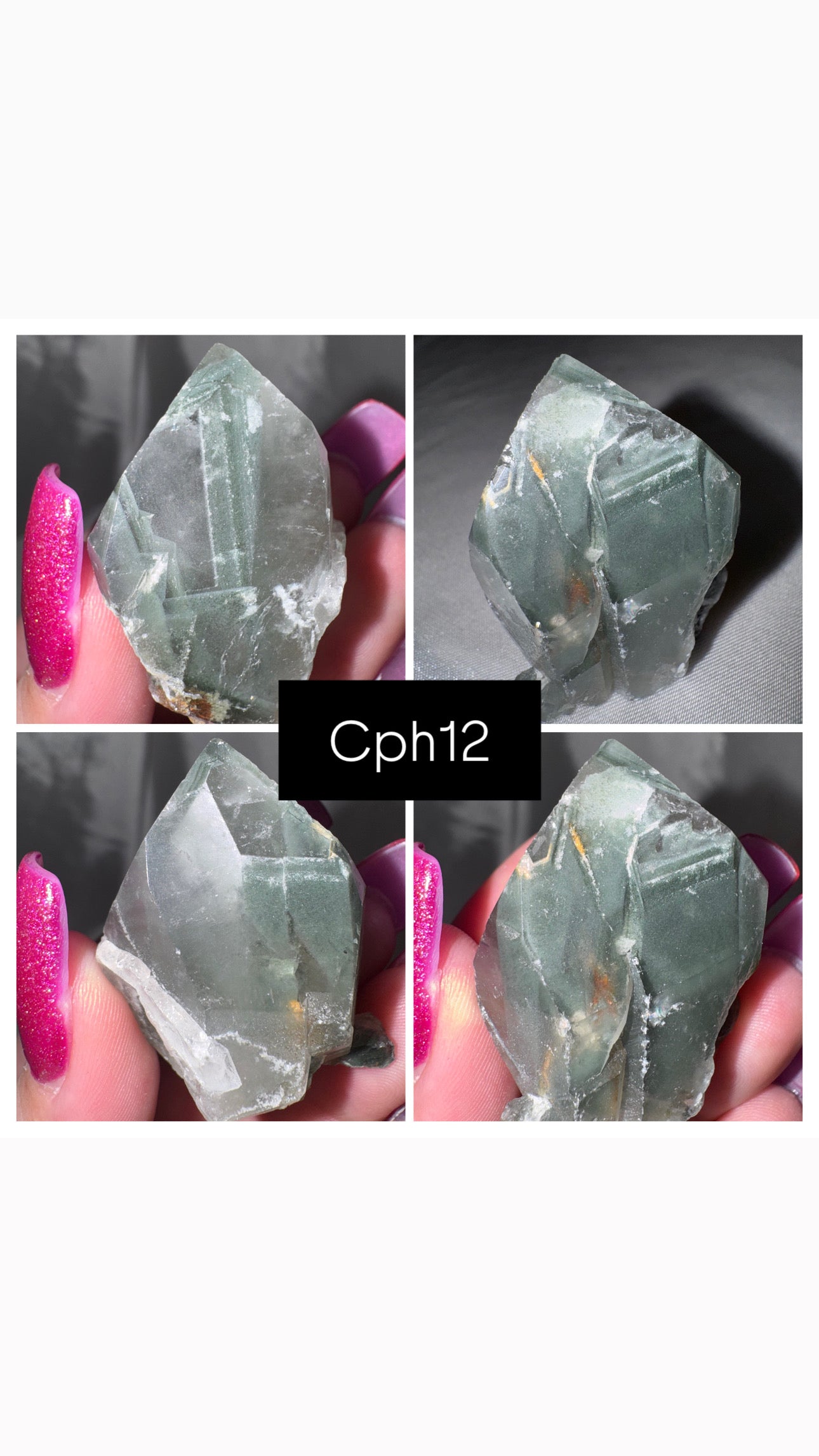 Chlorite Phantom Quartz AAA Raw Tower