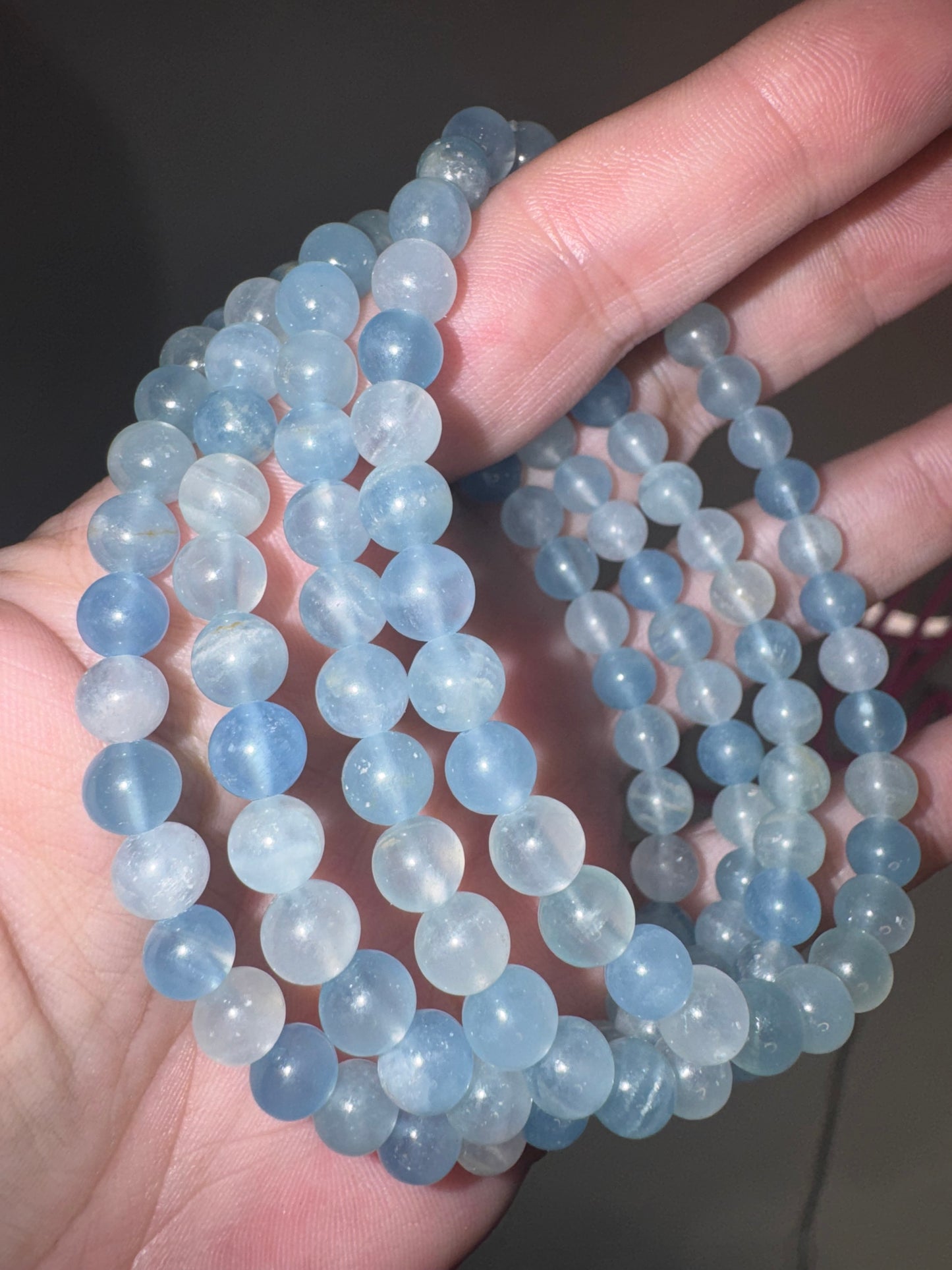 Blue Calcite AA Bracelet (6mm)