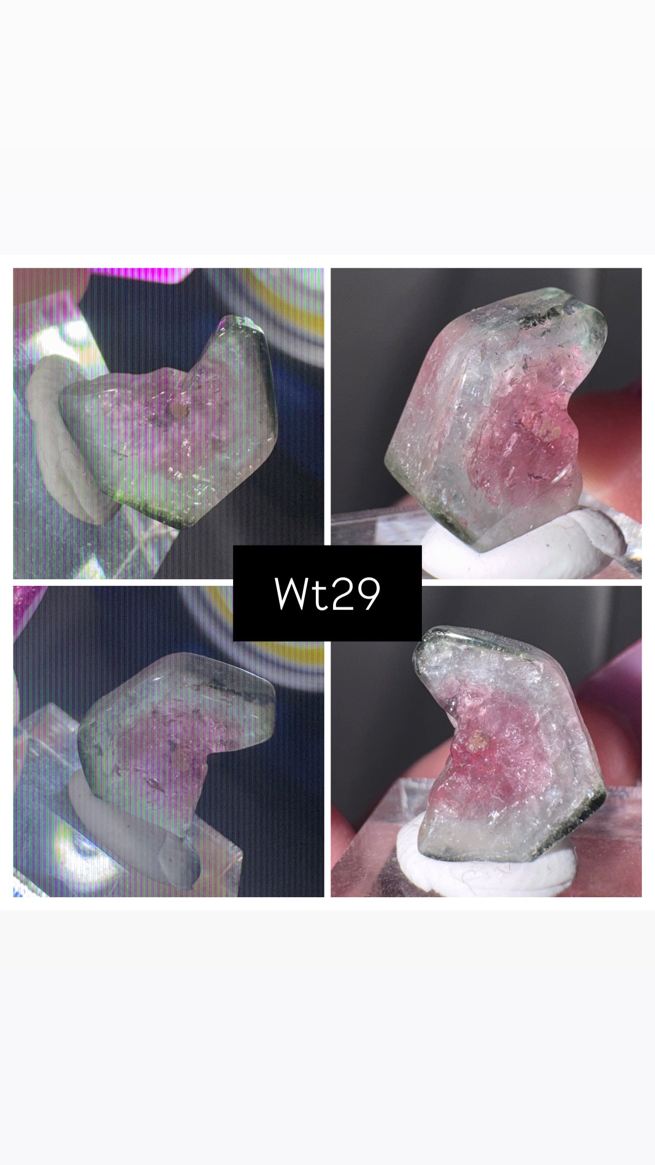 Watermelon Tourmaline Slice