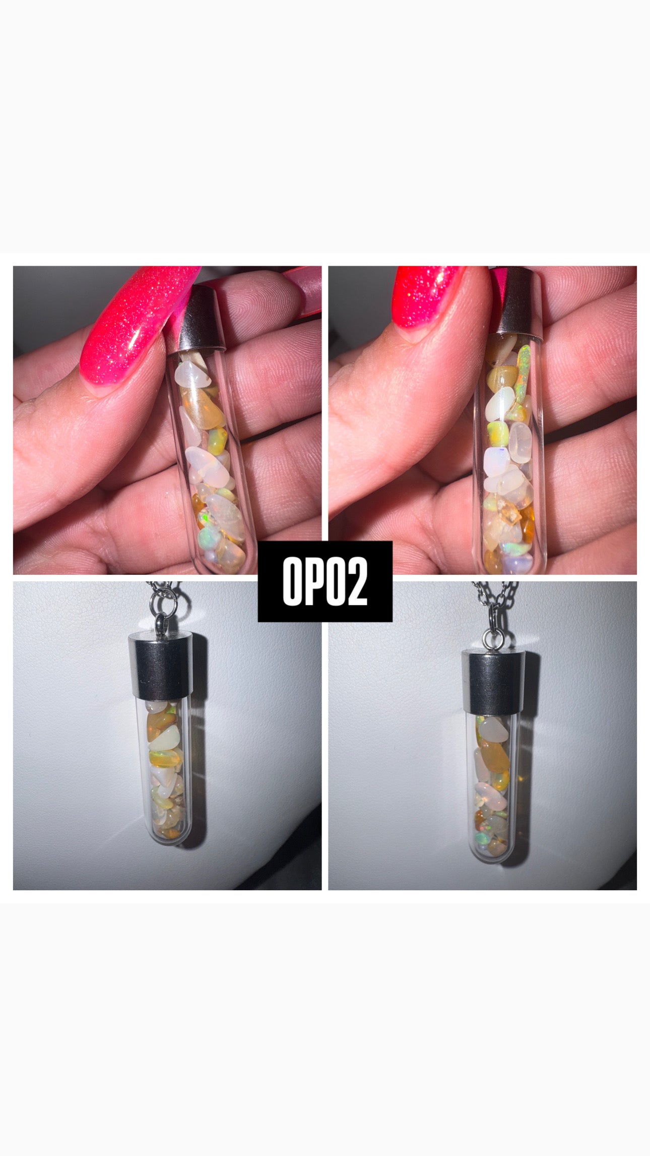 Welo Opal Bottle Pendant