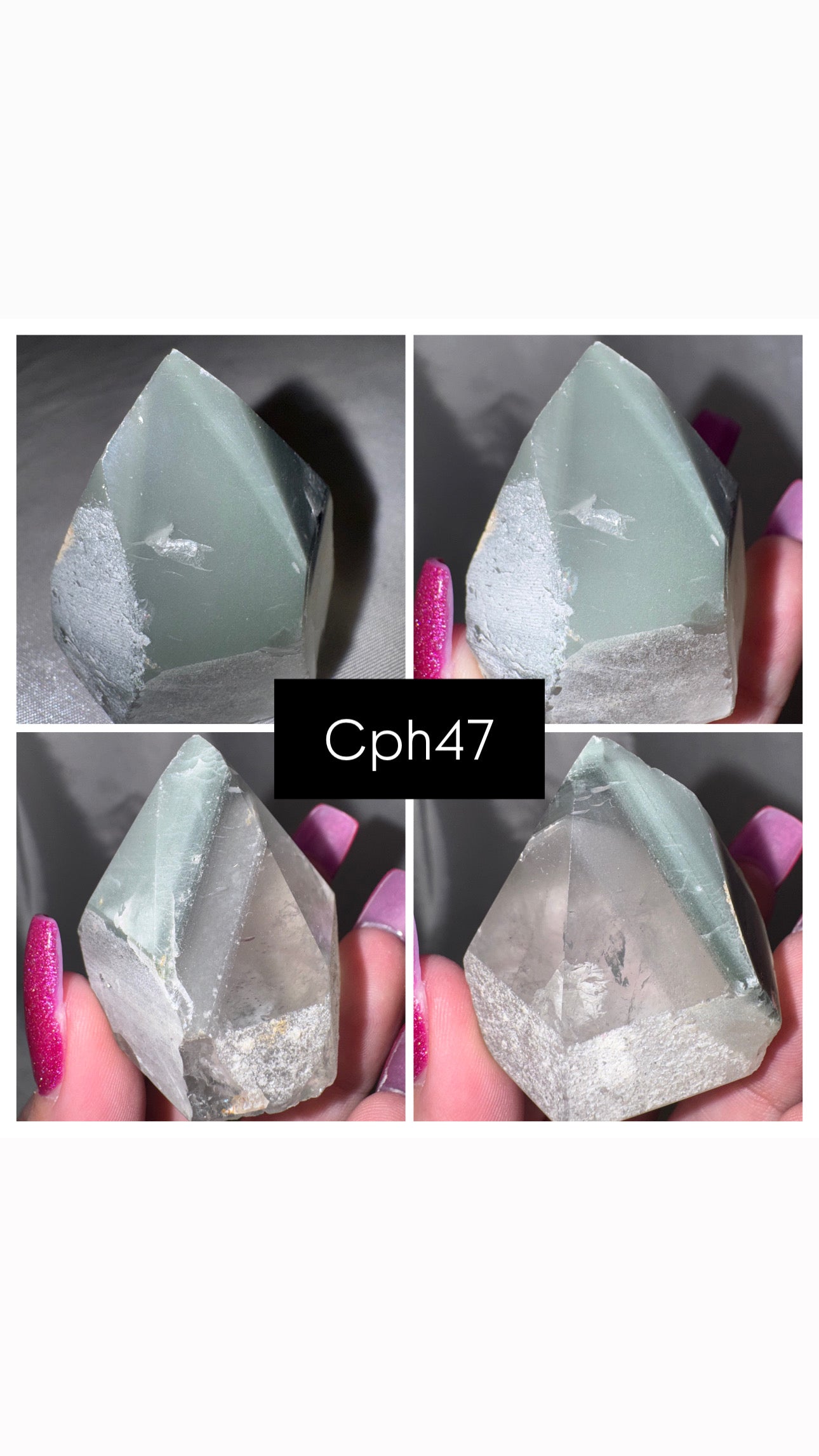 Chlorite Phantom Quartz AAA Raw Tower