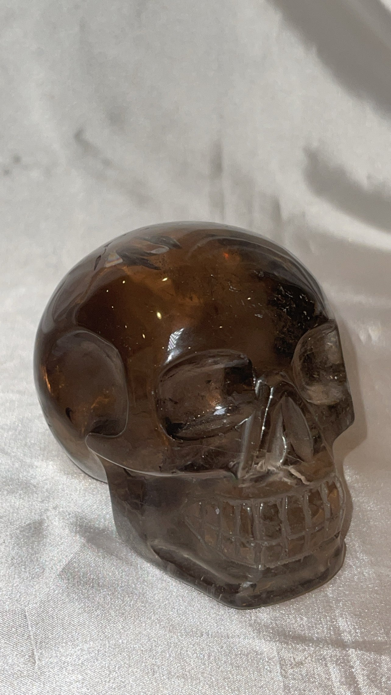 Smoky Quartz AAA Master Carved Large Skull