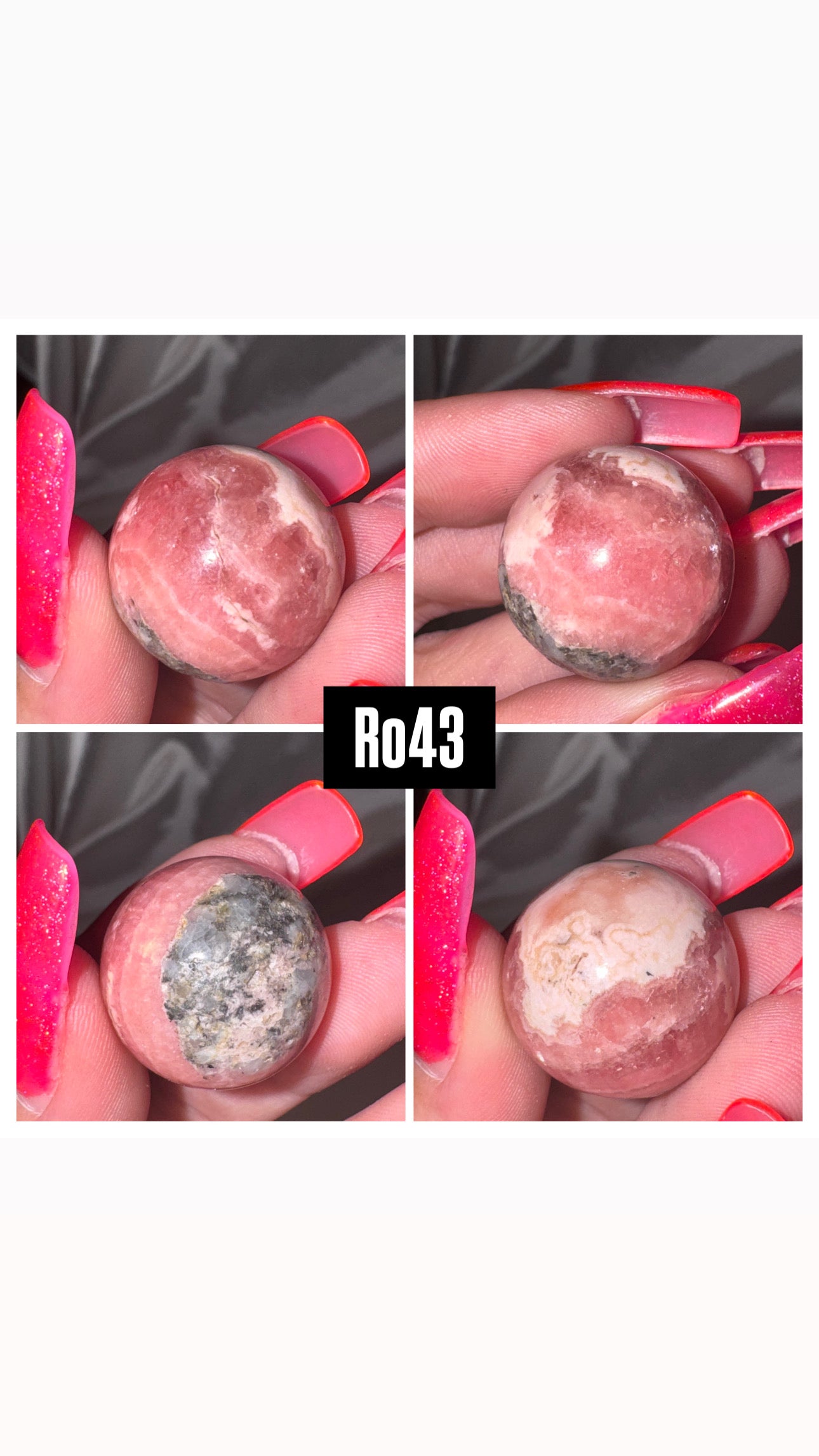 Rhodochrosite Sphere
