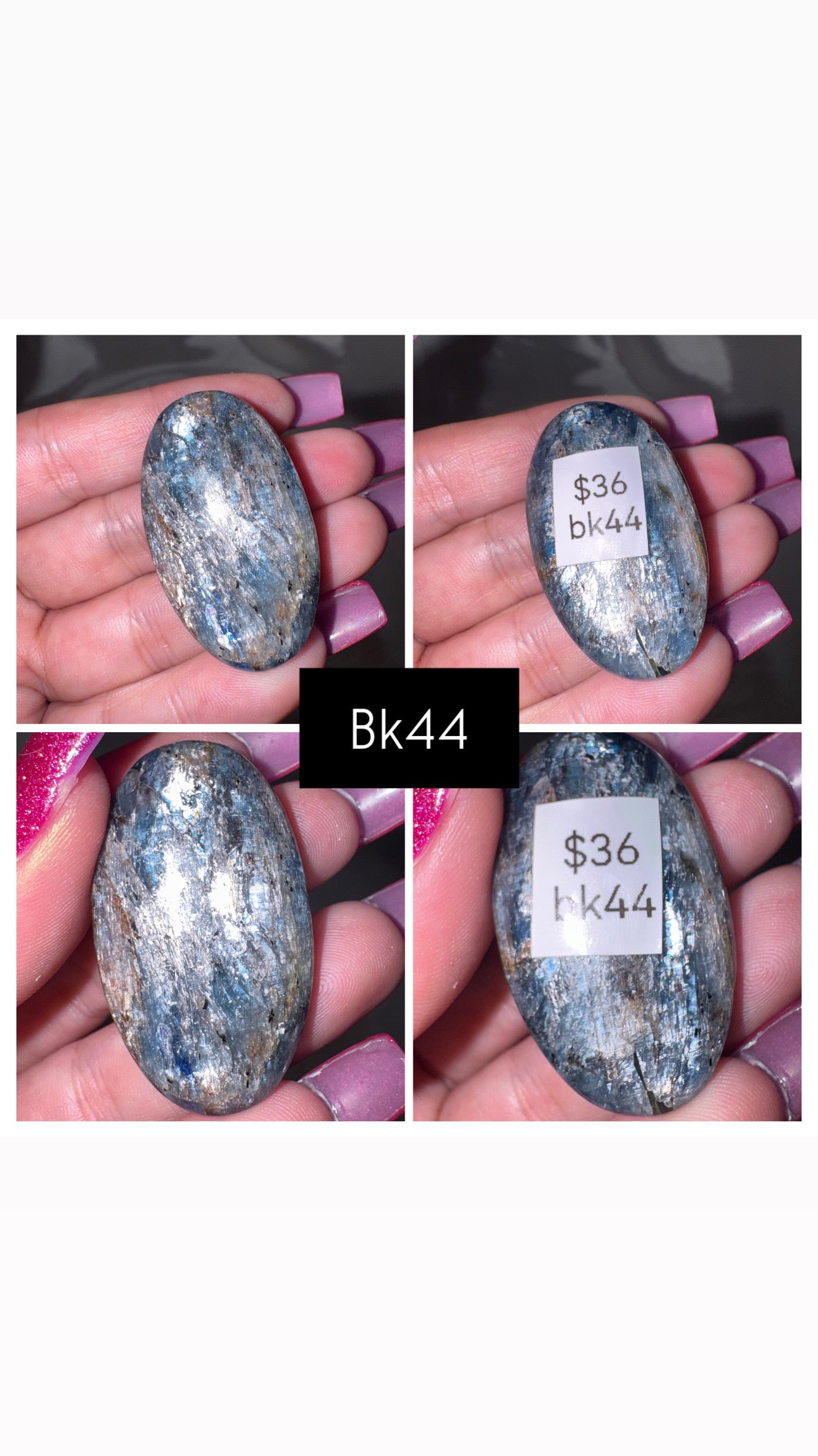 Blue Kyanite AA Palmstone