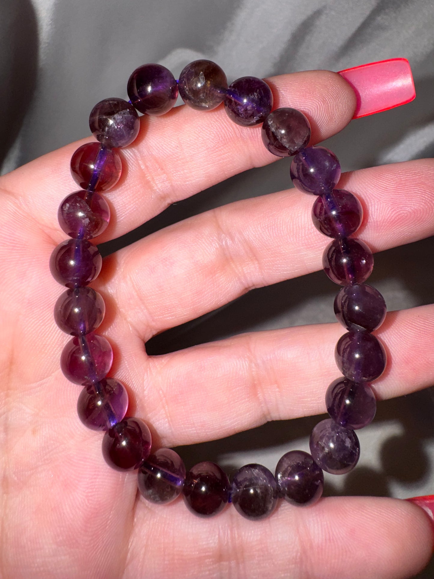 Smoky Amethyst 8mm Bracelet (last one!)