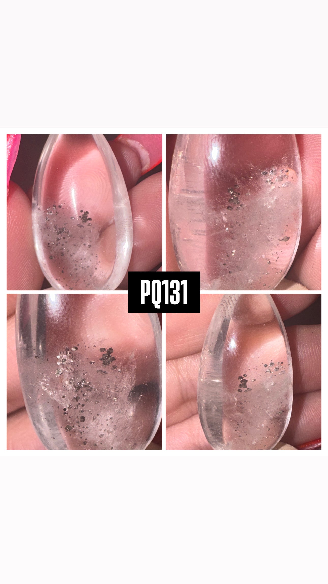 Pyrite Included Quartz Rare