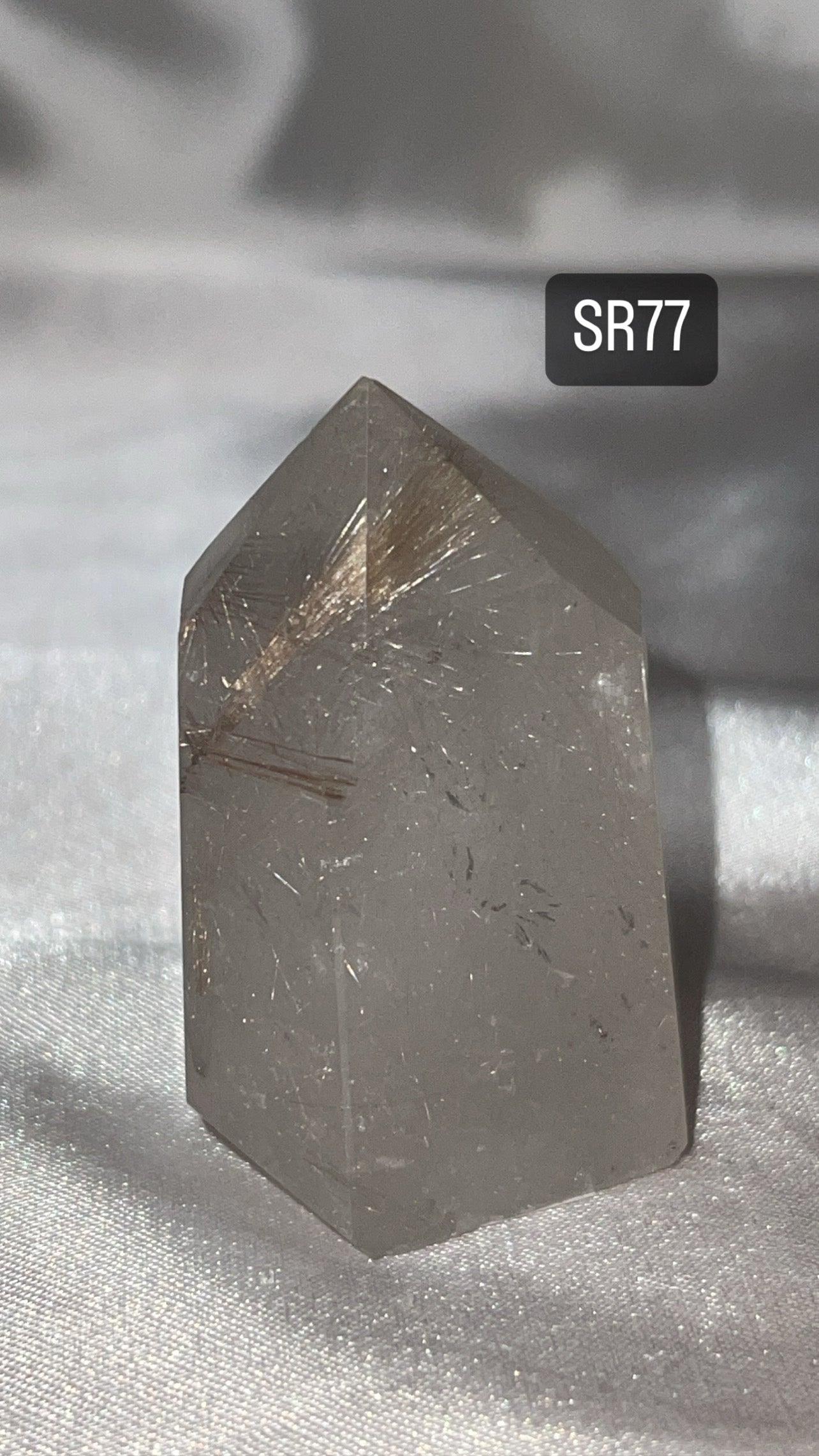 Silver Rutile Quartz AAA Tower