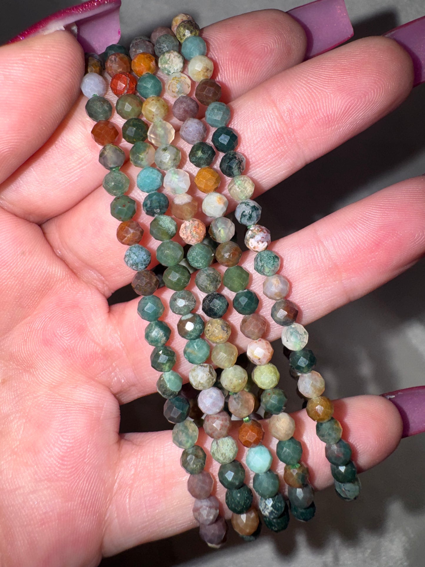 Crystal Faceted Bracelet (4mm)