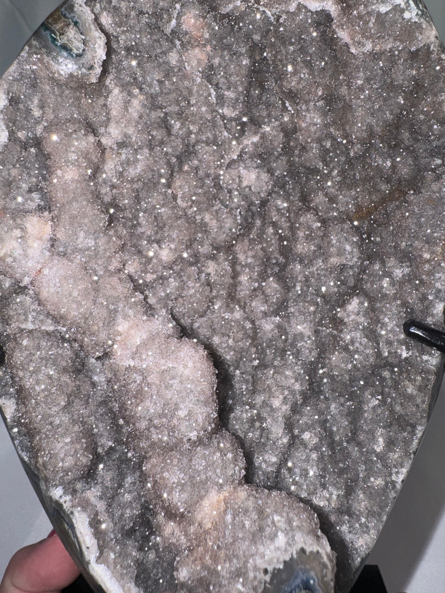 Uruguay Galaxy Amethyst Large Freeform on stand
