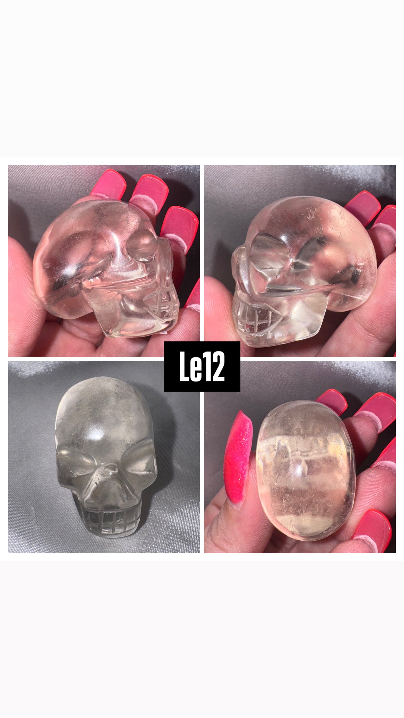 Lemurian Master Carved Skull