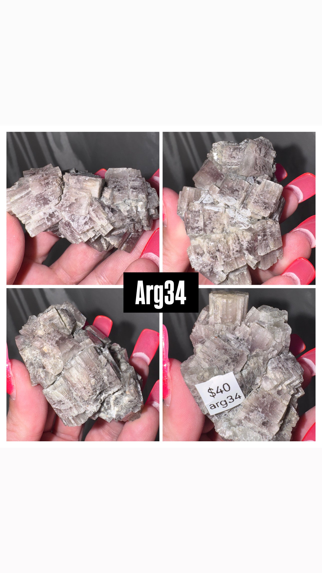 Purple Aragonite Cluster